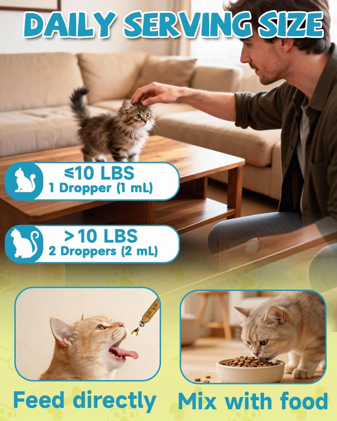 L-Lisina para Gatos - Gotas Lisina para Reforzar Sistema Inmunitario Gatos - Aliviar Alergias en Gatitos, Estornudos, Gripe Felina, Antibióticos para Gatitos con Vitaminas y Minerales, Calostro