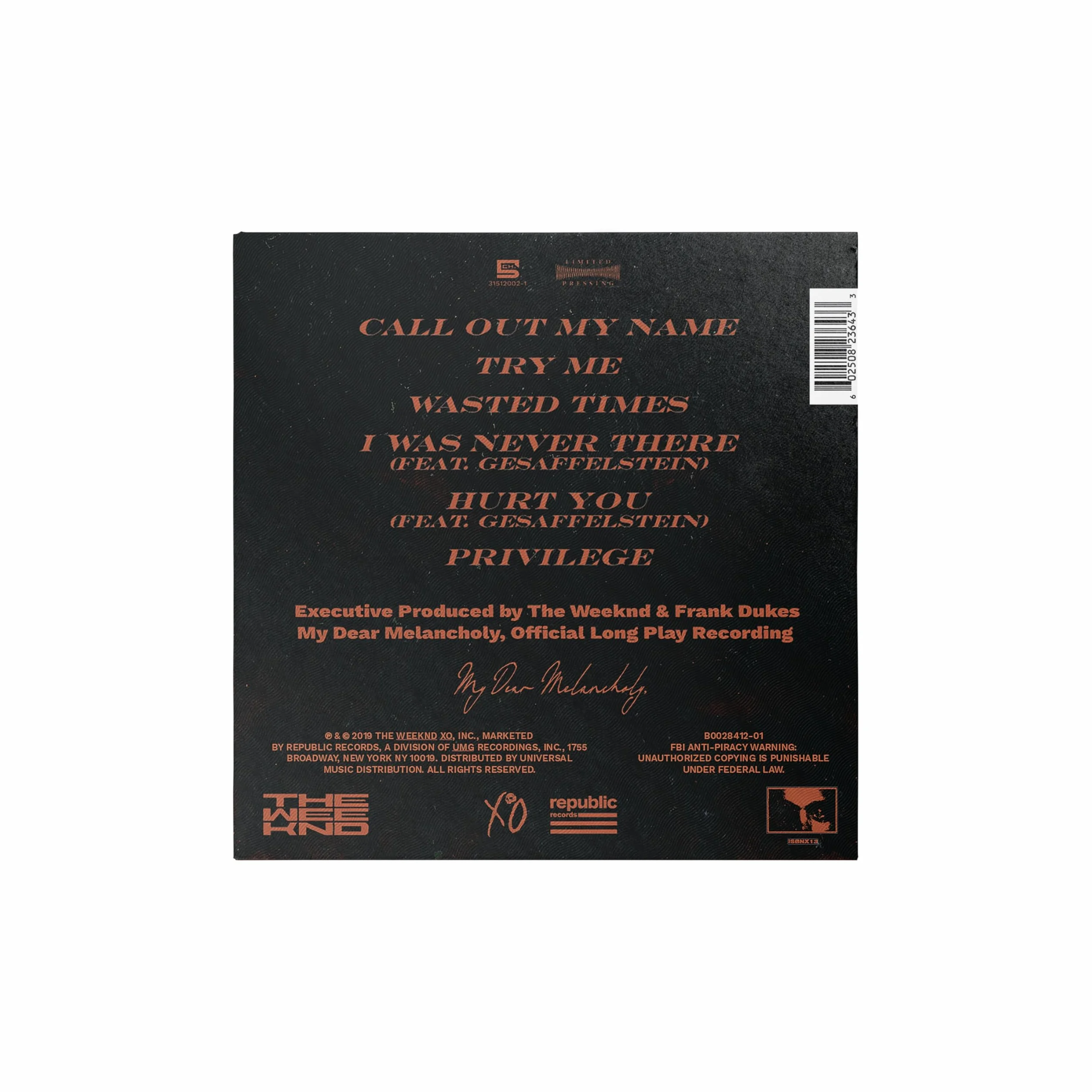 My Dear Melancholy
