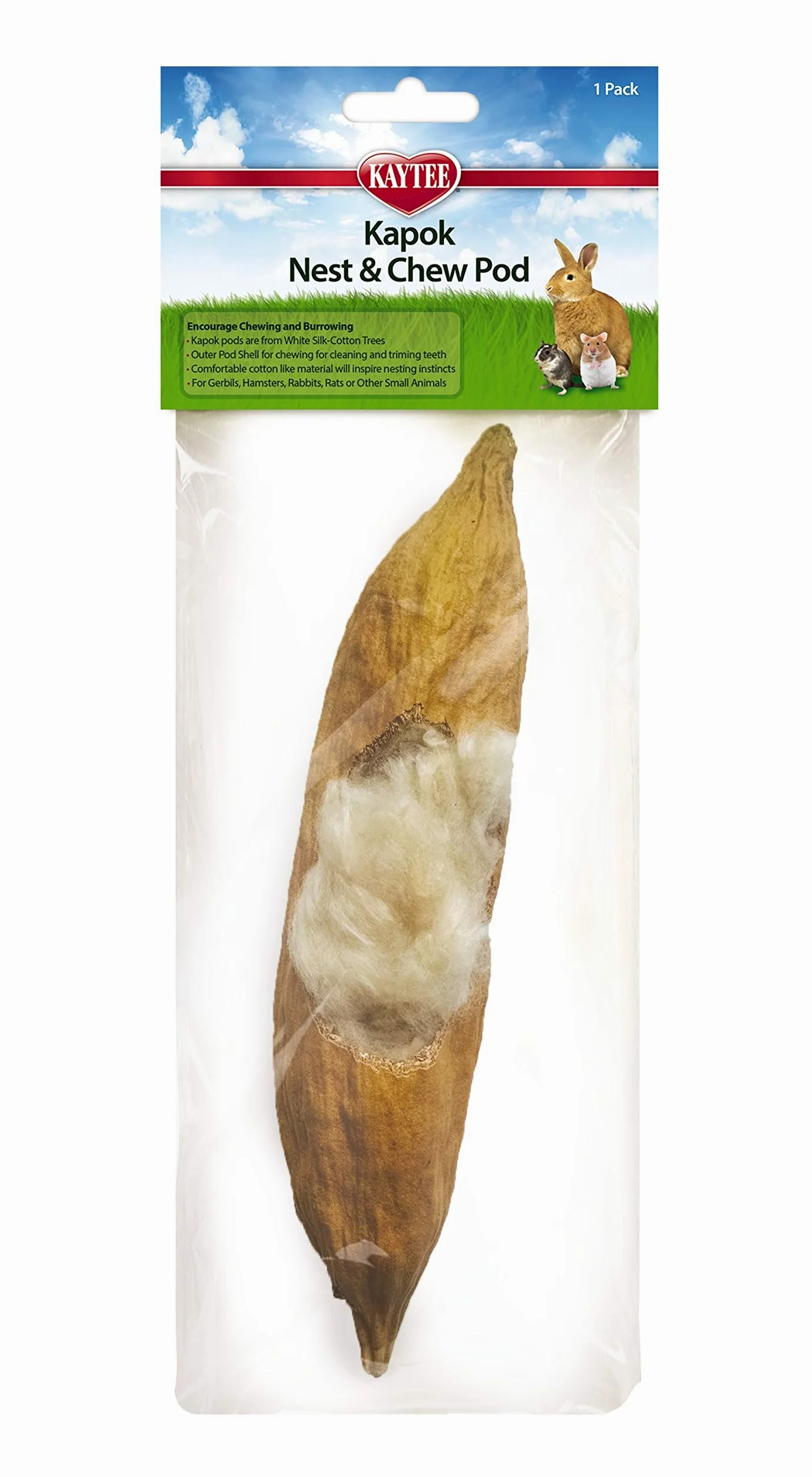 Kaytee Kapok Nest and Chew Pod