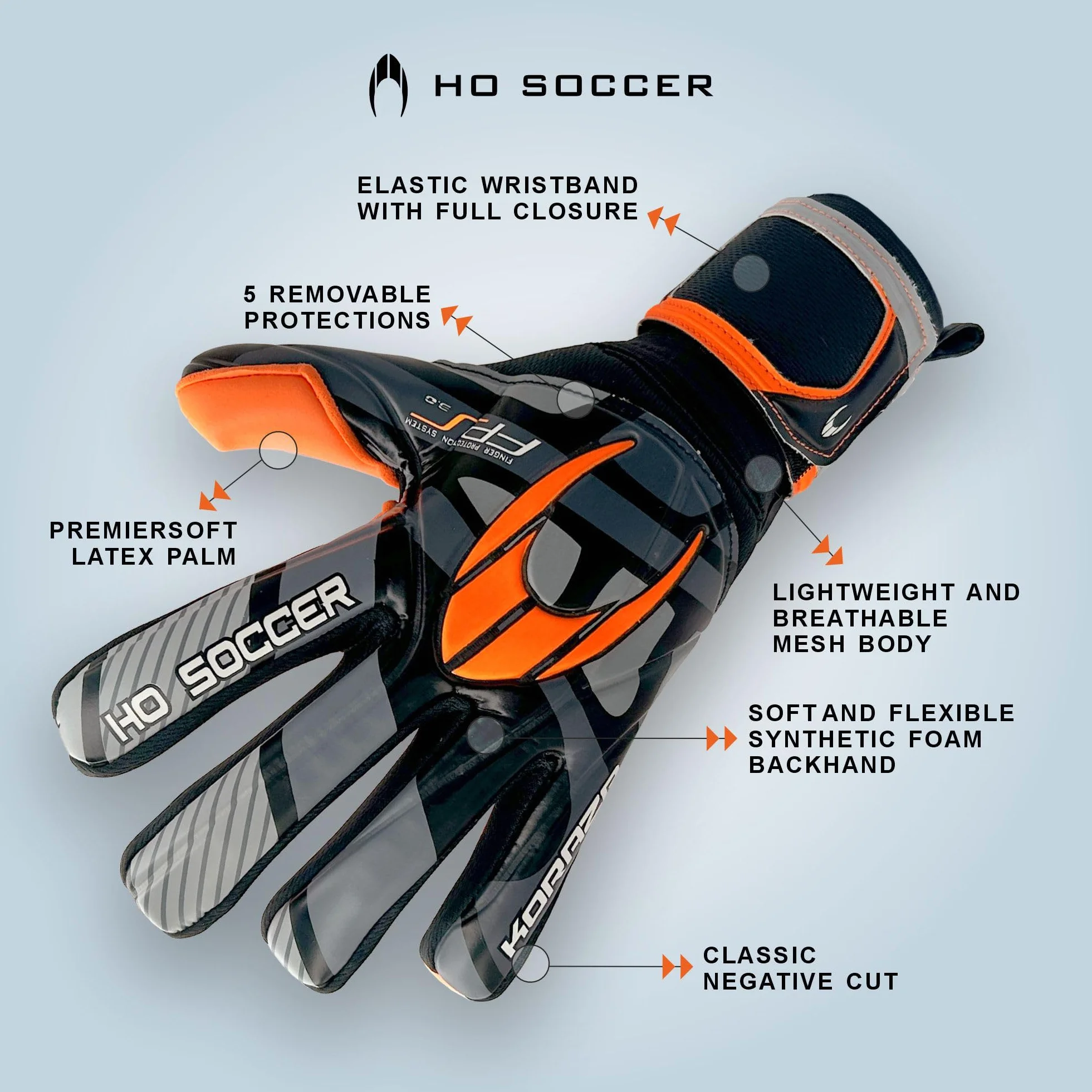 HO Soccer Koraza Guantes de Portero Unisex Adulto