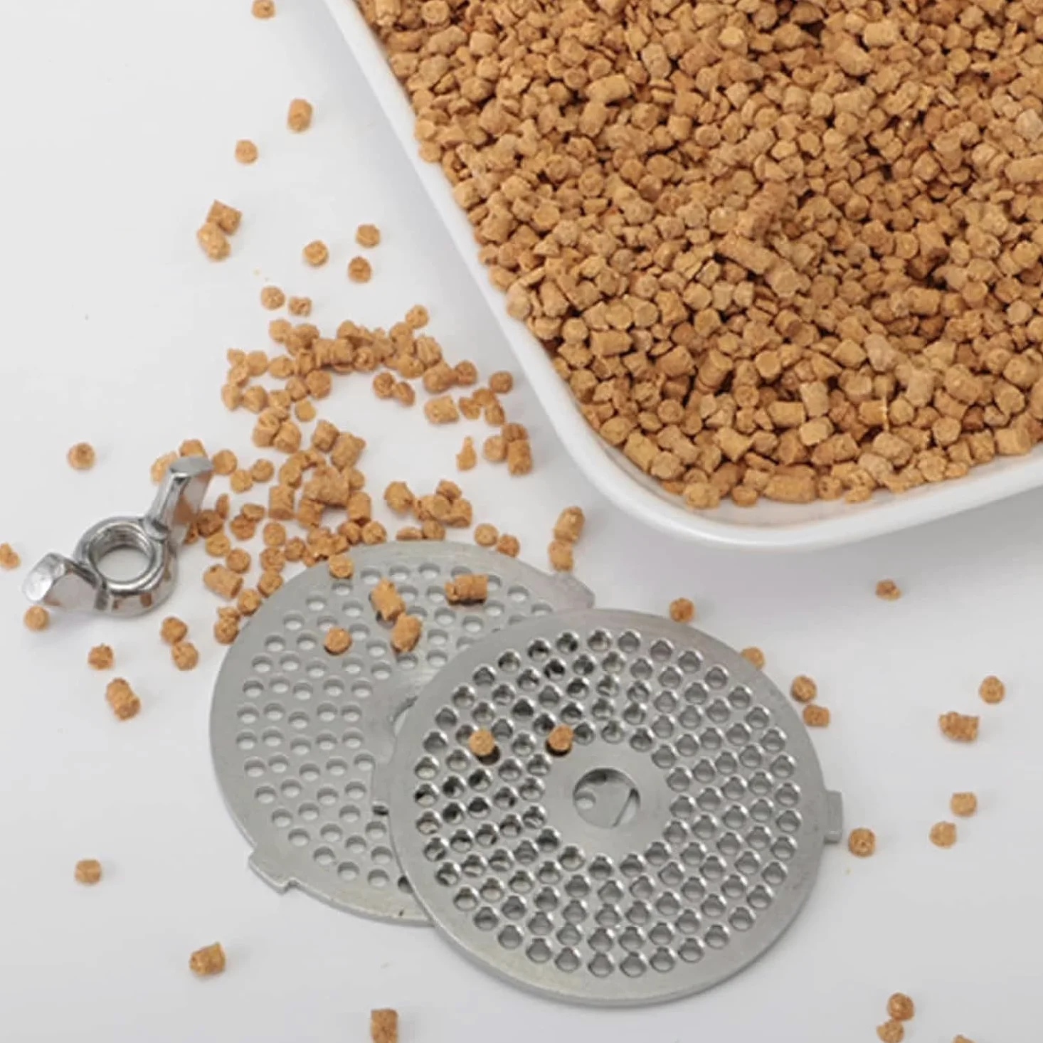 Máquina eléctrica de pellets de alimentación para animales, máquina de pellets de acero inoxidable para hacer piensos de gatos, perros, pájaros, peces, piensos para animales de granja, peletizador de