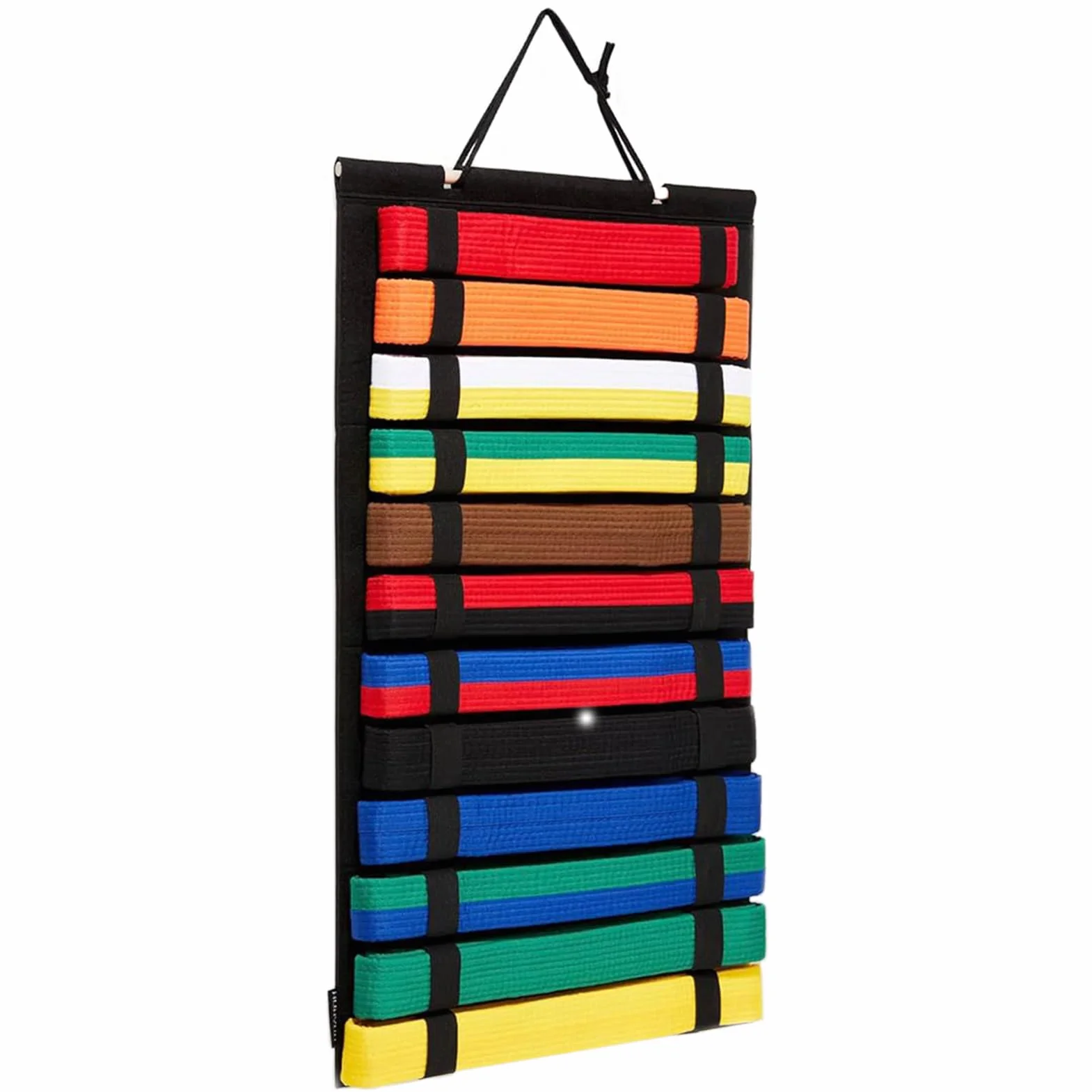 Estante de Exhibición para Cinturón de Karate - Soporte de Almacenamiento de Fieltro 24,61x13,58 Pulgadas para Pared