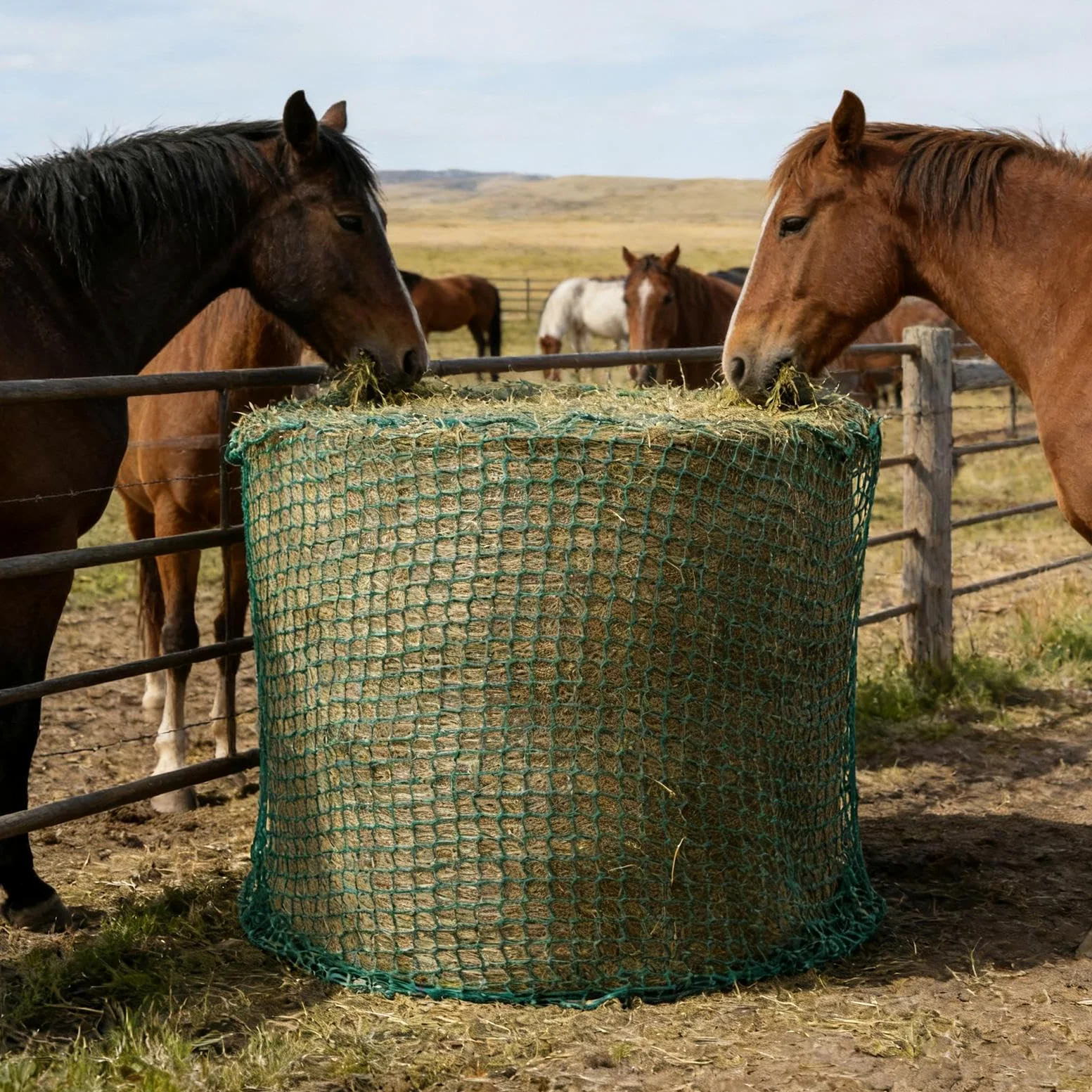 Red Para Heno De Alimentación Lenta Organizador De Alimento Para Caballos | Bolsa Malla Alimento Ovejas Para Pesebres, Paddocks, Veterinarios, Establos, Escuelas Ecuestres Y