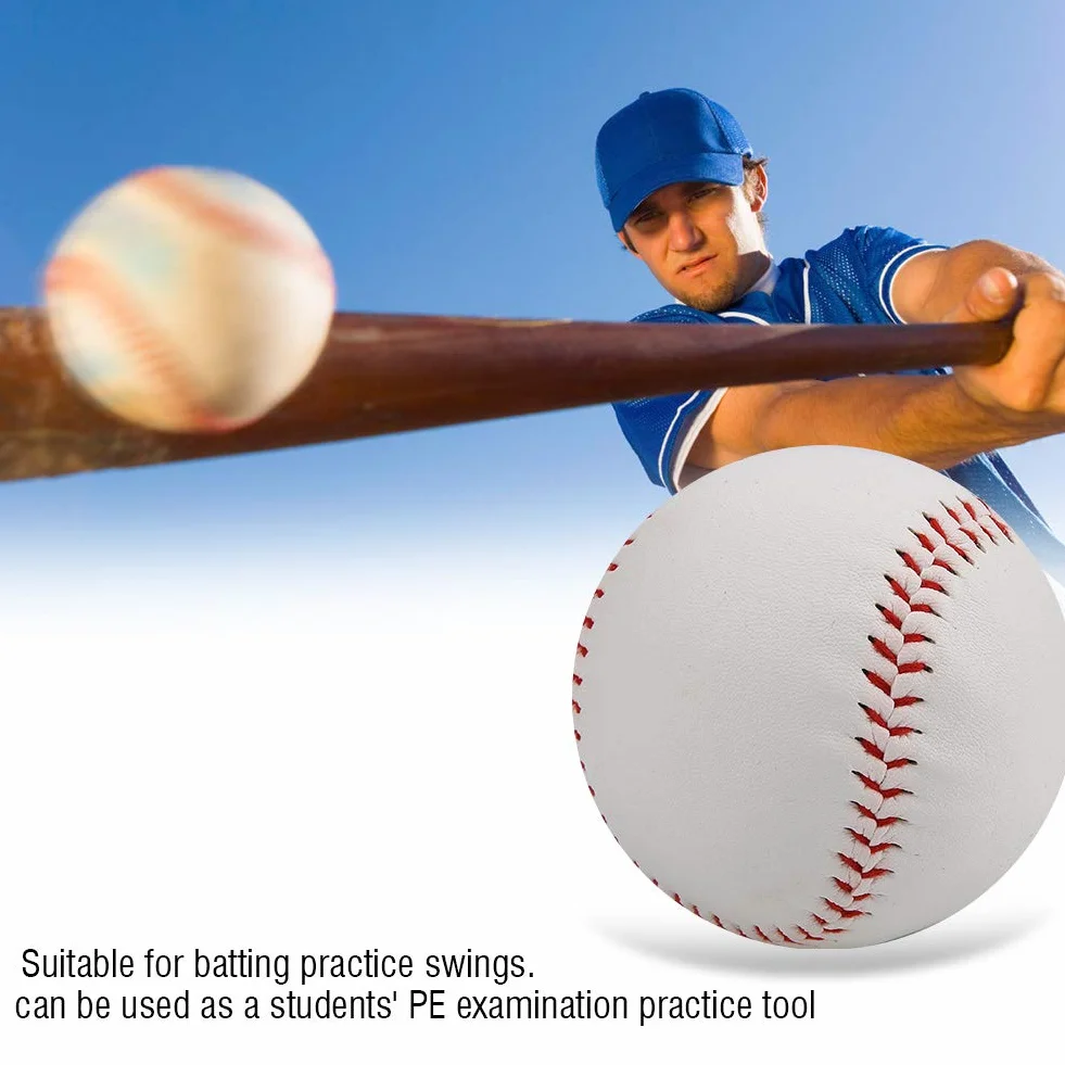 Pelotas de béisbol Profesionales de Espuma Suave PVC Cosidas a Mano