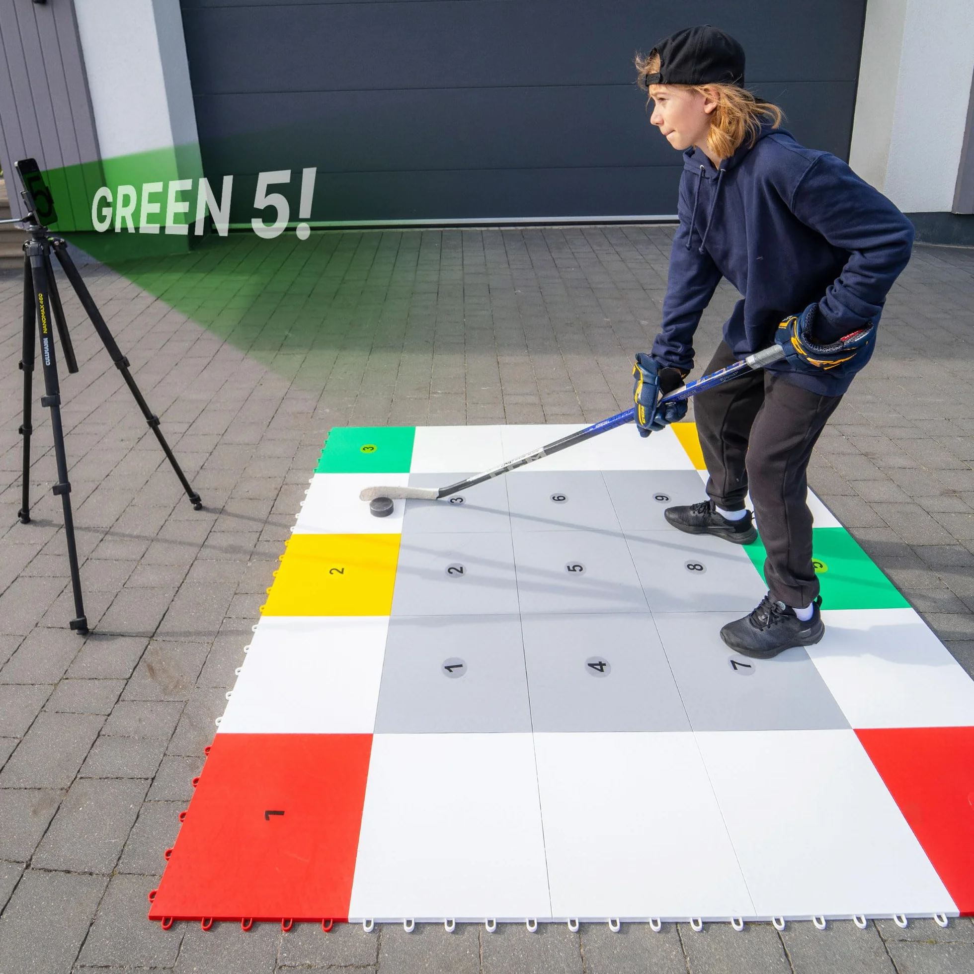 Azulejos de Entrenamiento Profesional Hockey Revolution con Iluminación 360 Zonas