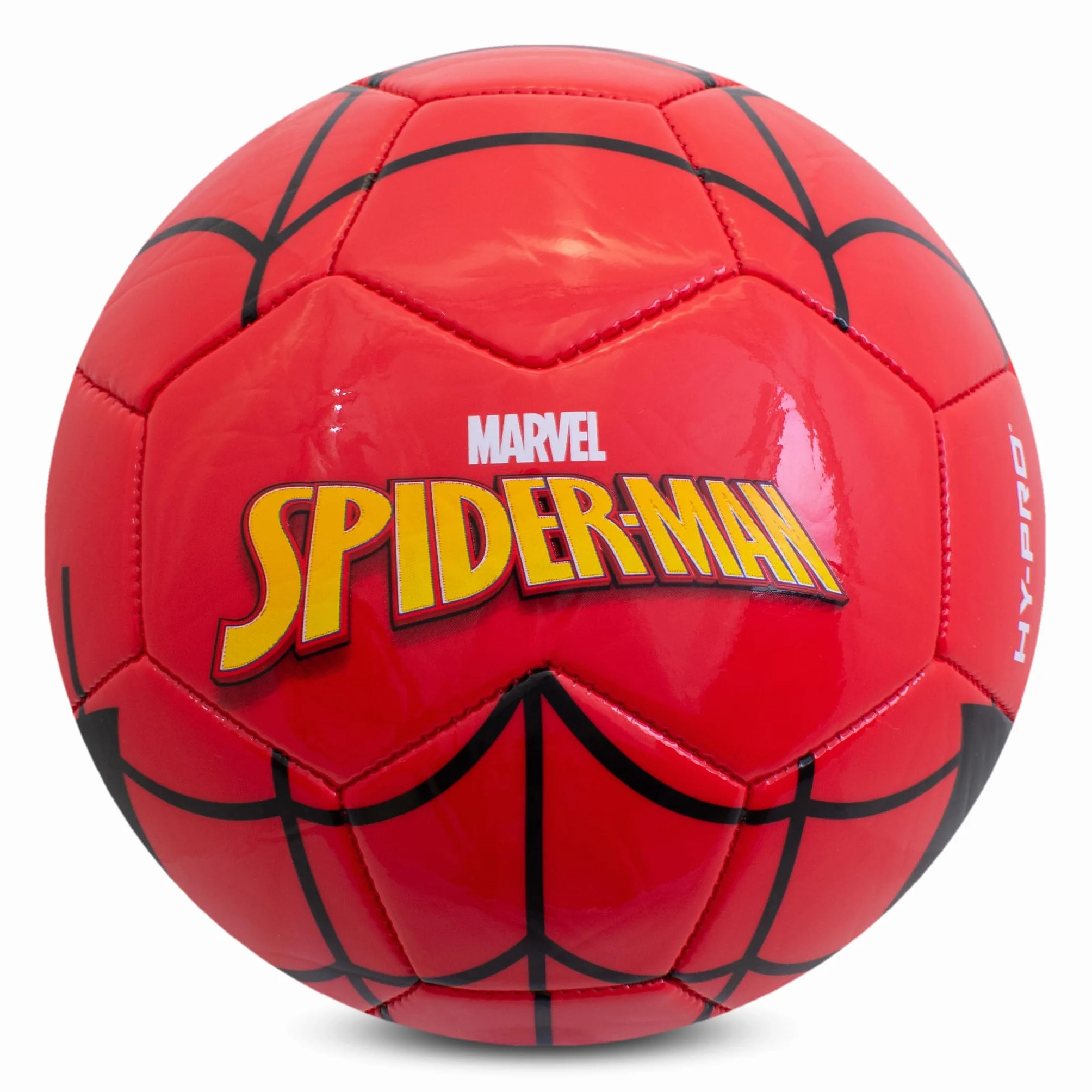 Hy-Pro Spiderman Oficial Balón de Fútbol Tamaño 5, Pelota de Entrenamiento para Juegos al Aire Libre