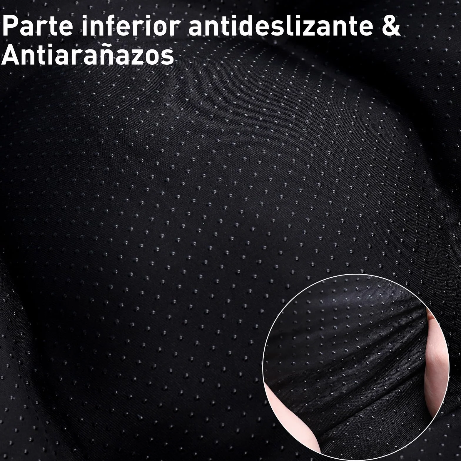 KSIIA Cama para Perro Grande, 90x60cm, Camas Antiestres L, Colchon Cojín Perro Grande, Colchoneta Lavable a Máquina, Fondo Antideslizante Dog Bed, Gris Oscuro