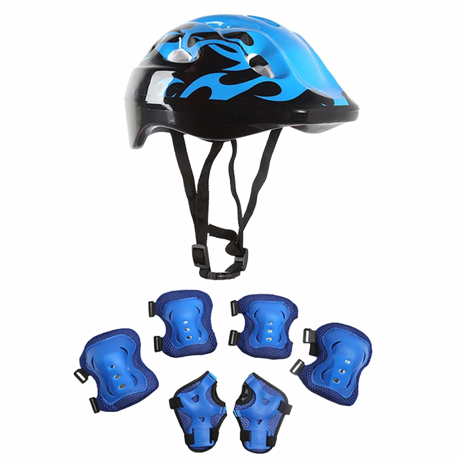 Rodilleras Niños Equipo Protección 7 Piezas Casco Rodillas Coderas 3-10 Años Patines Monopatín Bicicleta
