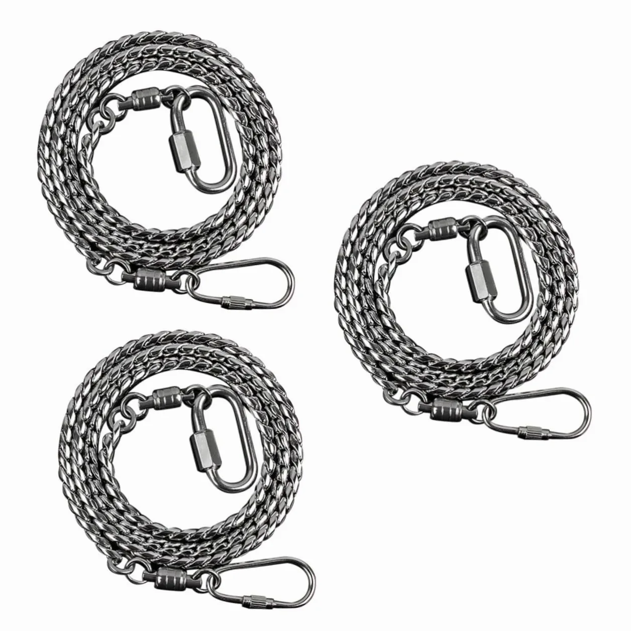 Beaupretty 3 Piezas Cadena De Pie De Acero para Pájaros Arnés De Cacatúa Correa De Pie De Pájaro Cadena De Eslabones De Loro Correa para Cacatúa Correa De Conure Comedero para Pájaros Mascota