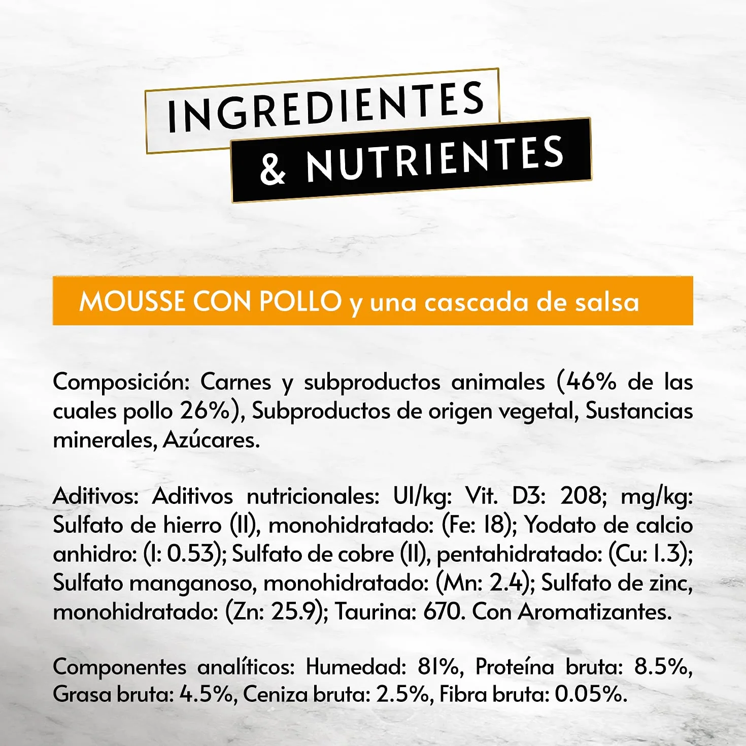 GOURMET Revelations, Comida Húmeda para Gato Adulto, Mousse con Salsa de Pollo, 6 Packs de 4 Pirámides de 57 g. (24 pirámides)