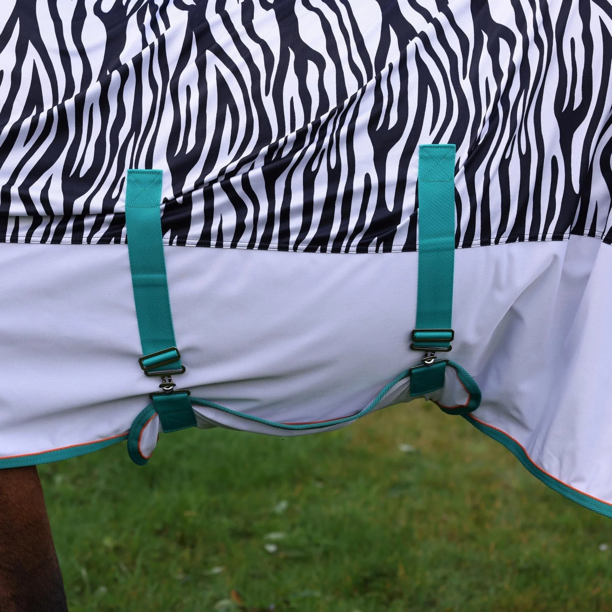 Shires Tempest Zebra Pony/caballo volar para caballos, diseño de cebra: 5 ft3 "
