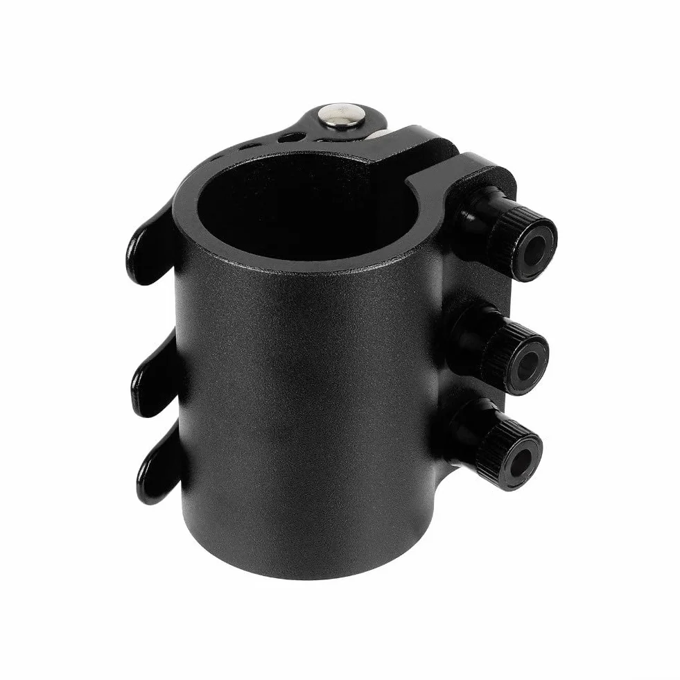 Clip de abrazadera de bloqueo de aleación de aluminio reforzado para Kaabo Mantis10 Scooter Pole (negro)