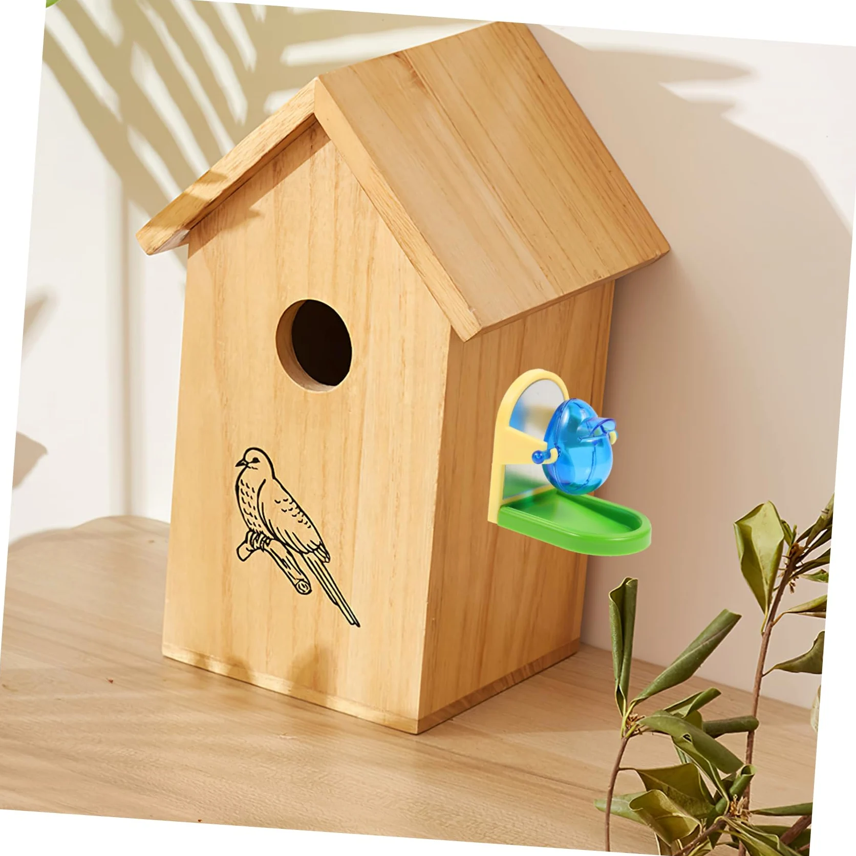 GALPADA Juguete de Entrenamiento para Pájaros y Loros, Fácil de Transportar y Almacenar, Fabricado en Metal y Plástico, Diseño Simple para Ejercicio y Desarrollo de Color Aleatorio