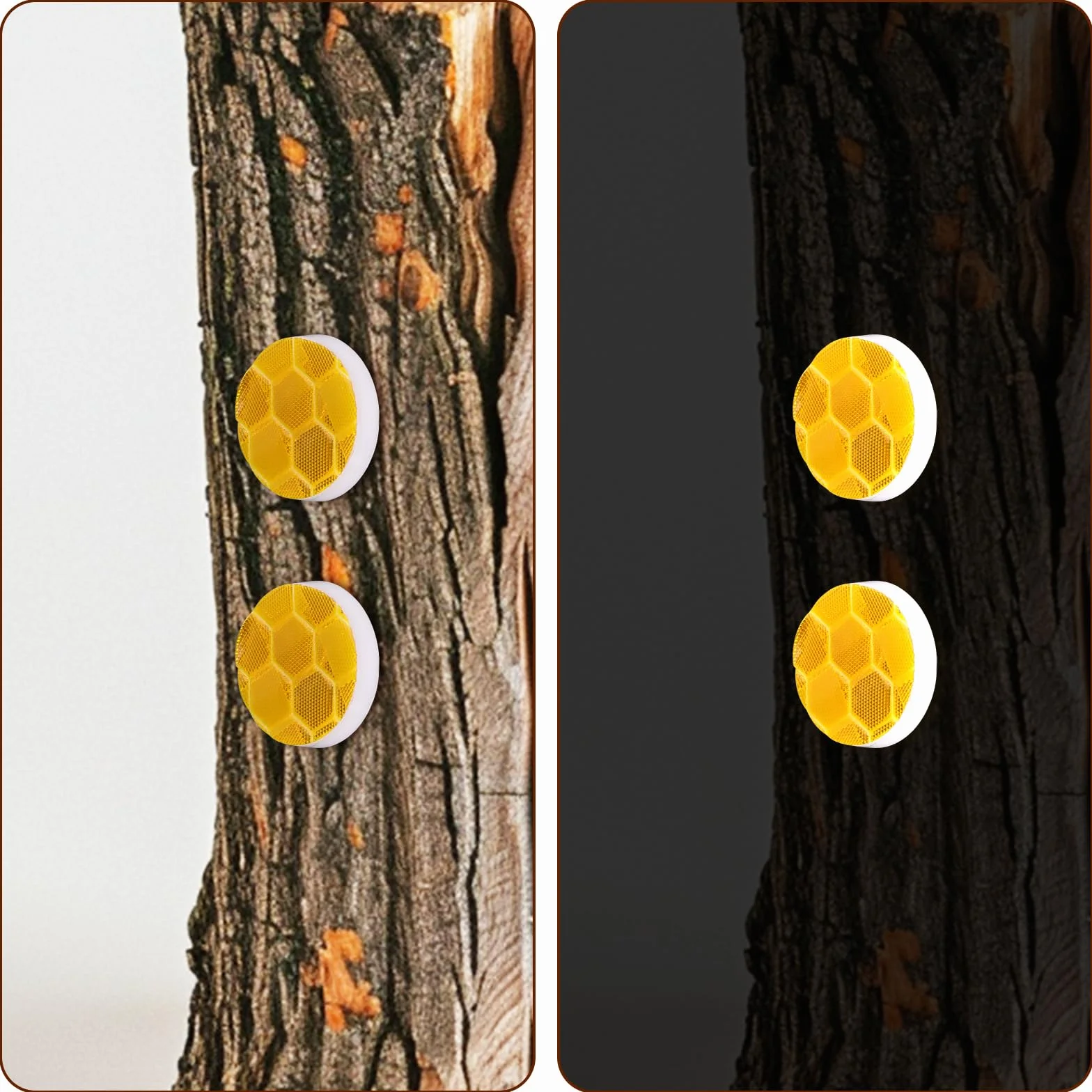 XIHIRCD 100uds Tachuelas Reflectantes para Caza, Senderismo y Supervivencia al Aire Libre