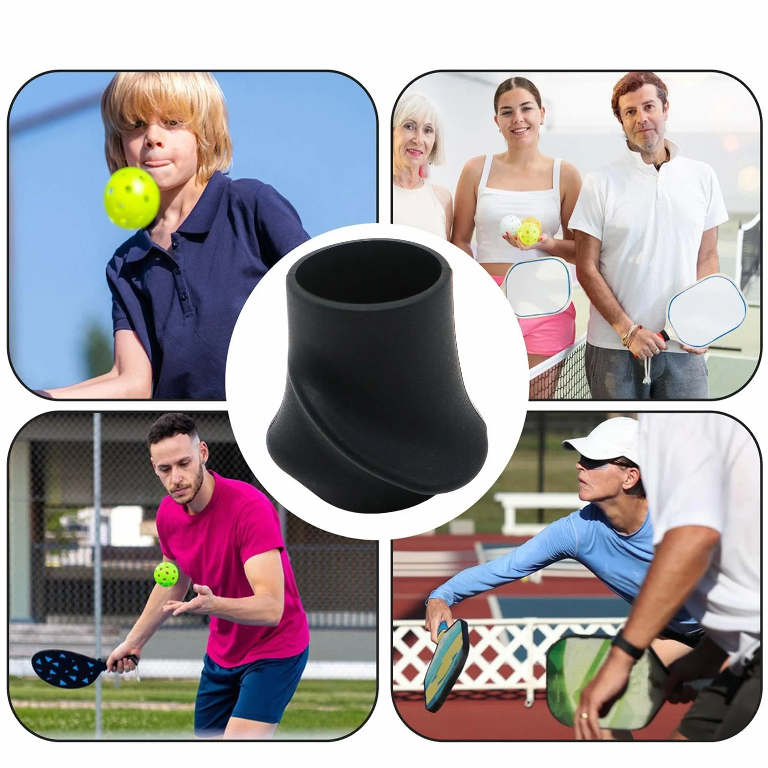 Corrector de agarre de tenis, herramienta de ayuda para posicionamiento de mano y mejora de control