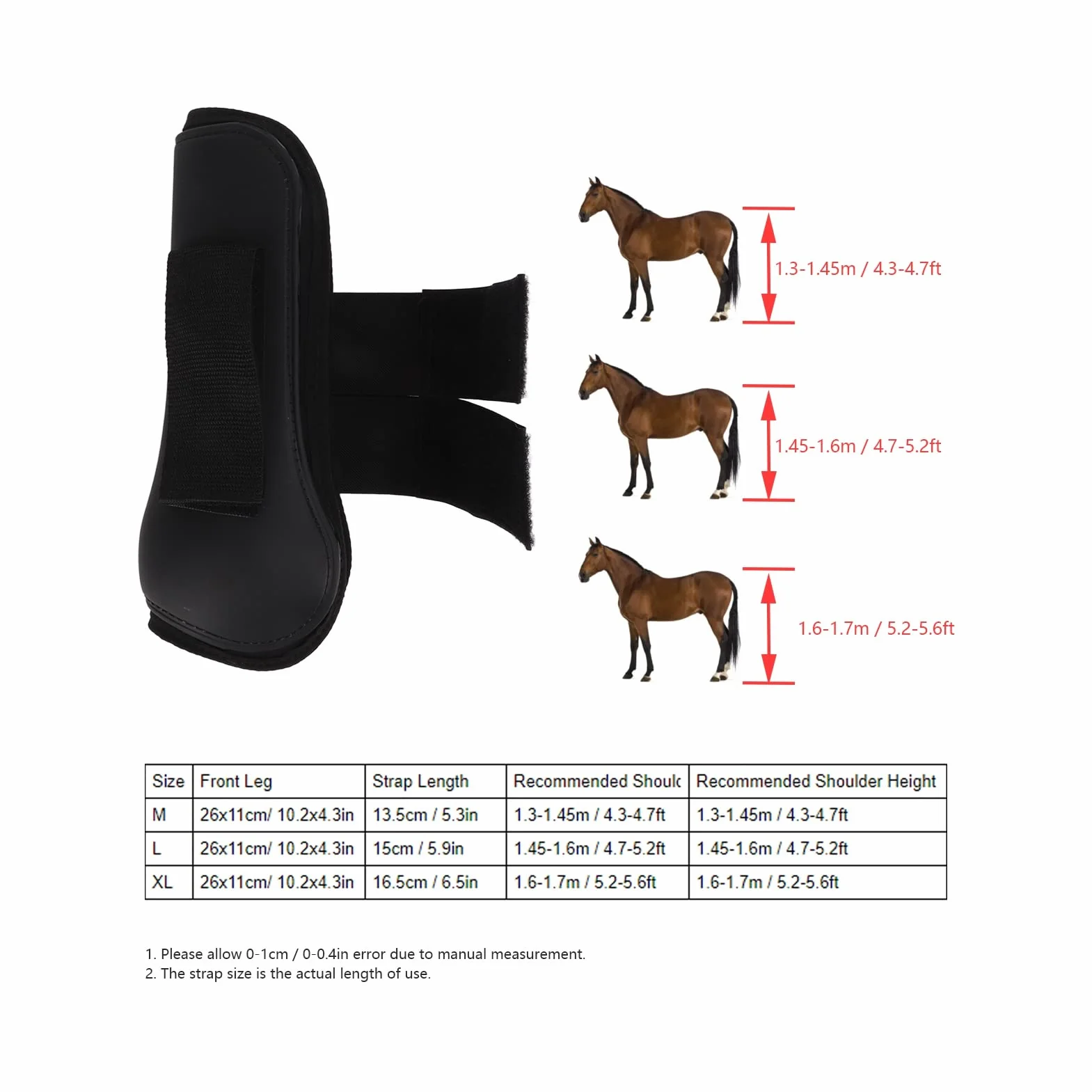 Botas profesionales XL de protección para patas delanteras de caballo, soporte de tendón de alto rendimiento para montar y saltar competitivos, ajuste seguro, equipo de protección para deportes