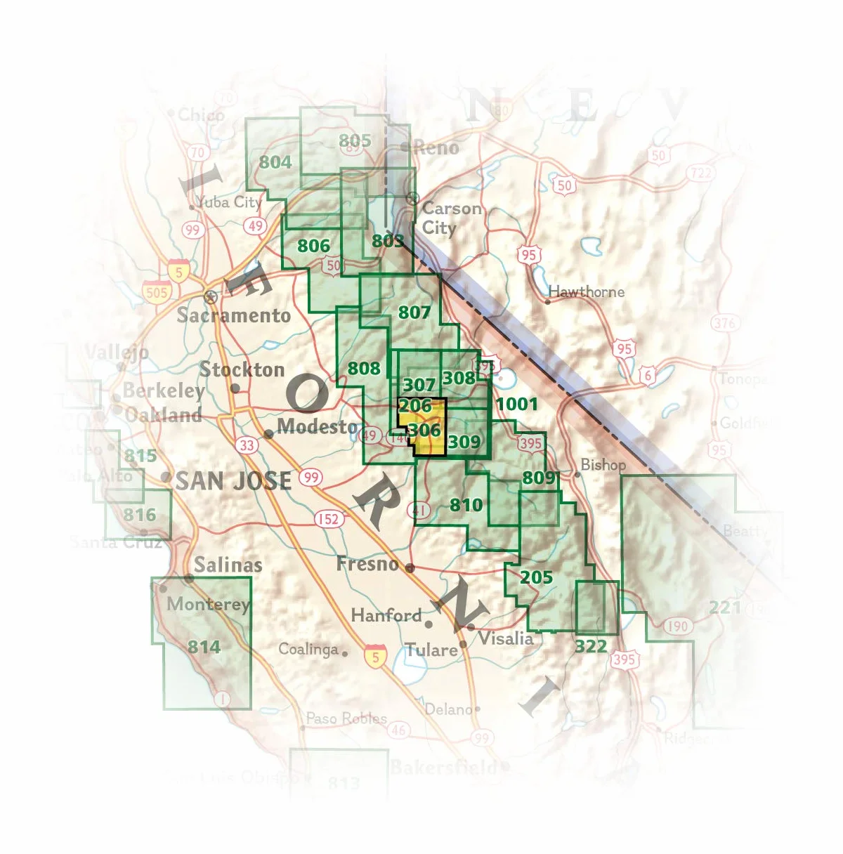 Yosemite Sw, Yosemite Valley & Wawona: Trails Illustrated National Parks Map (National Geographic)