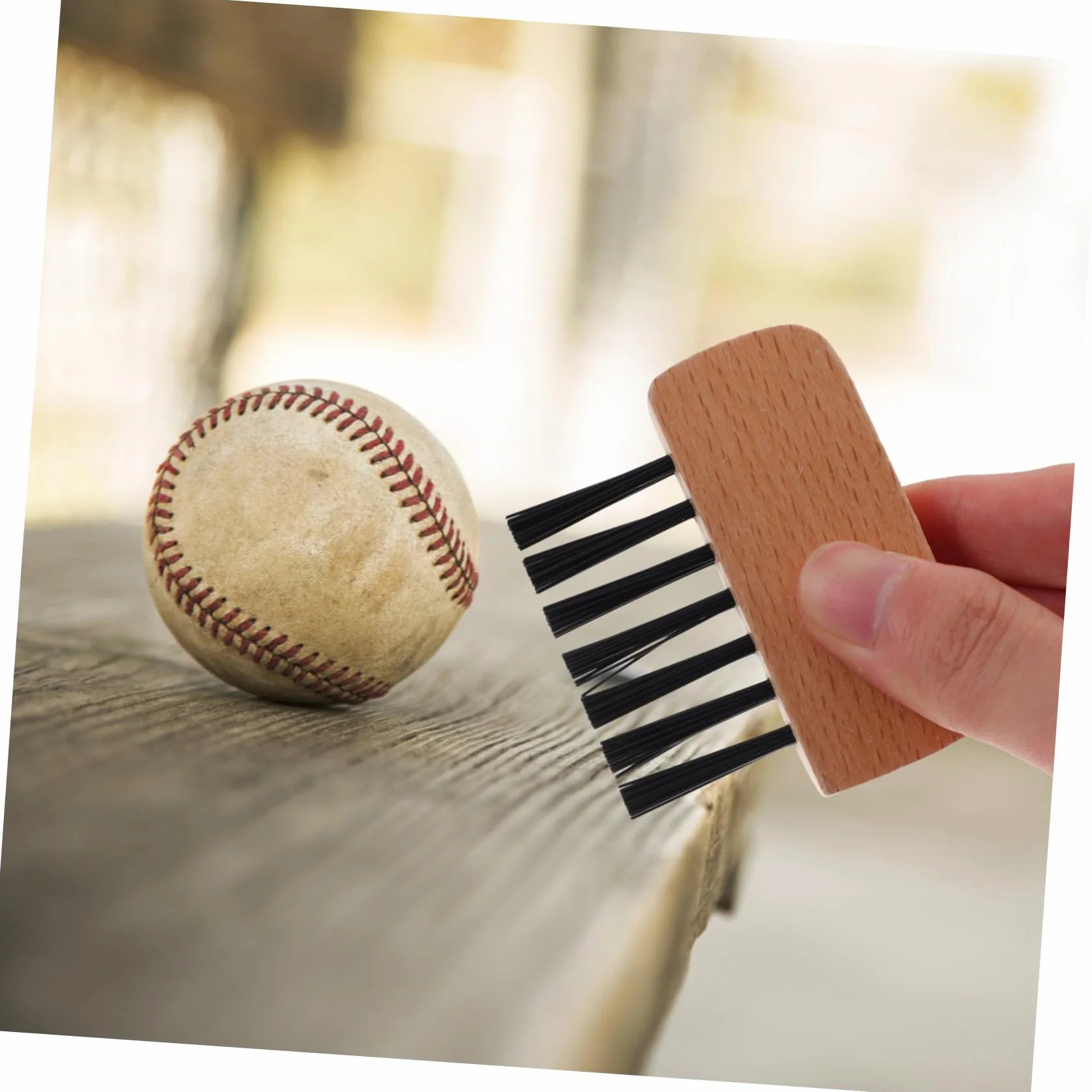 Cepillo Profesional de Sóftbol y Béisbol, Mango de Madera, 3 Piezas, Accesorio de Árbitro
