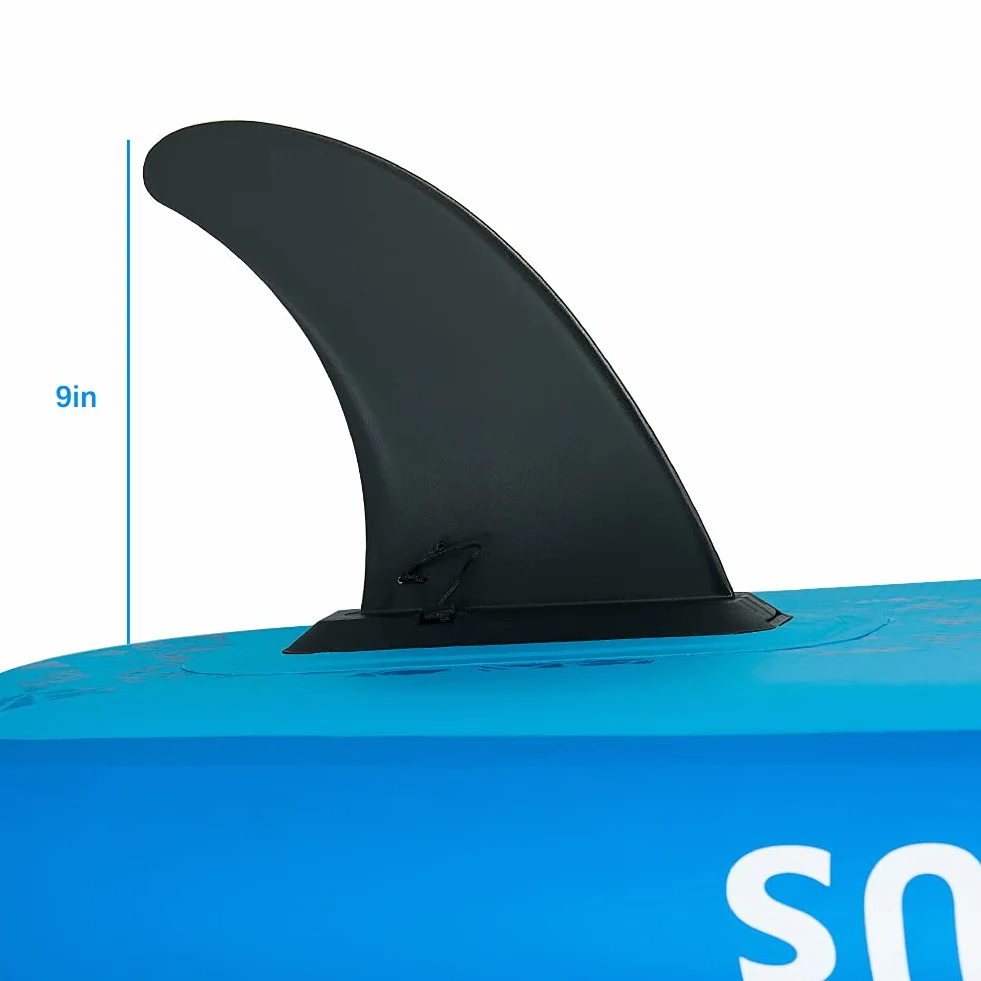 SEAPLUS Quilla de Paddle Surf, Aleta de Tabla de Surf Hinchable 9in ABS