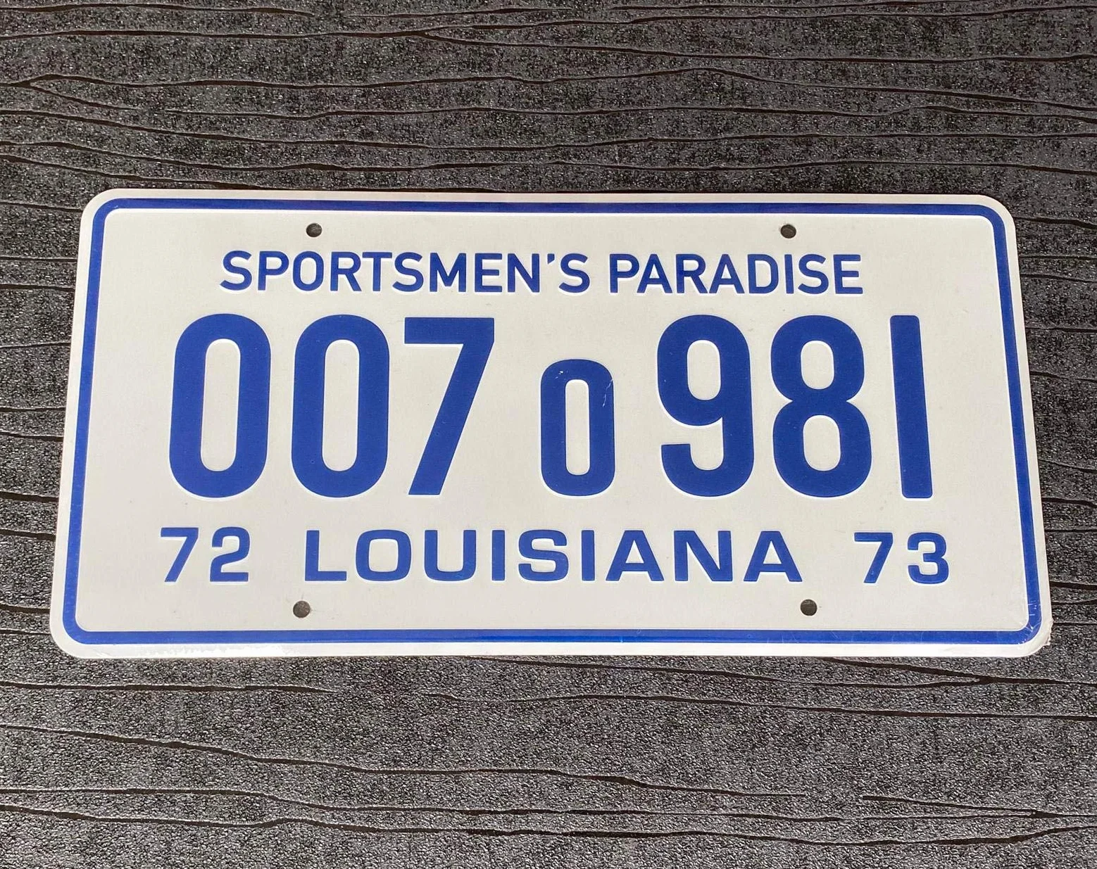 Jaws Louisiana Sportsmens Paradise Prop Aluminio Placa de matrícula 300 mm x 150 mm