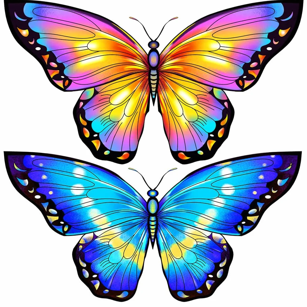 HONBO Butterfly Kite 55 x 28 inch Large Beginner Kite for Kids Adults Easy to Fly Outdoor Beach