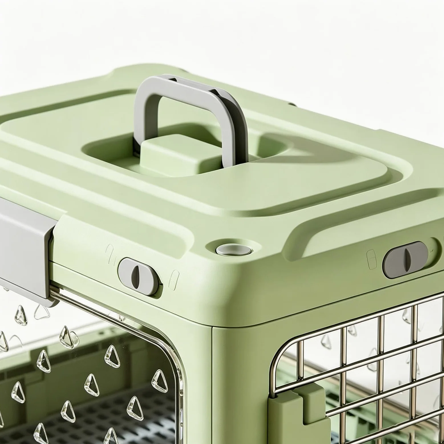 Jaula de transporte para perros, de transporte y almacenamiento transpirable para animales domésticos – jaula para perros rígidos – para cachorros y pequeñas y medianas salidas para acampada