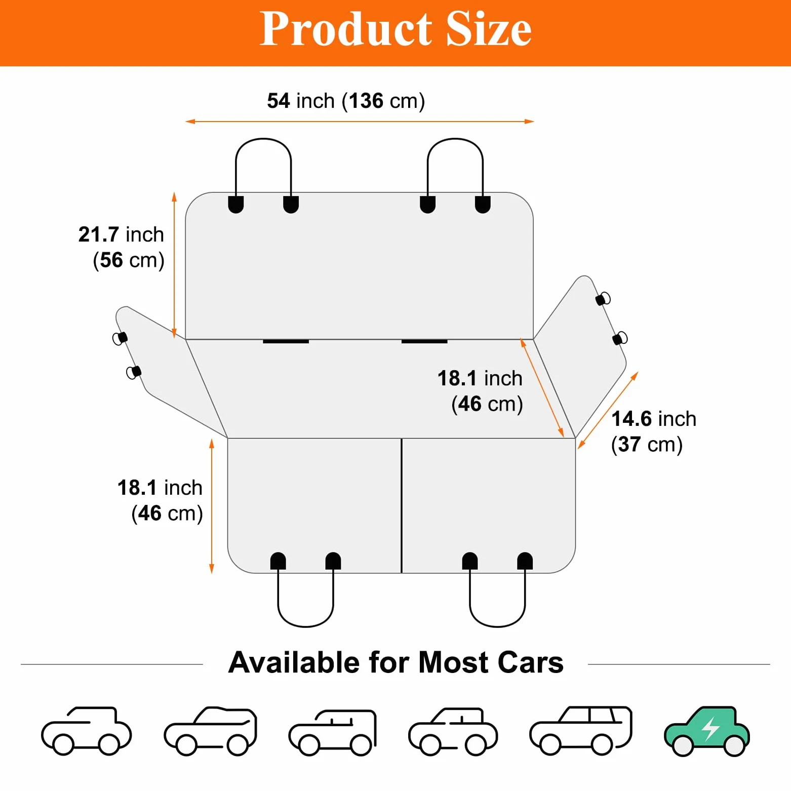 ICWEIMEI Funda de asiento de coche para perro, impermeable, para viajes de perro, antideslizante, protector de asiento de coche para mascotas, para coches, camiones, SUV