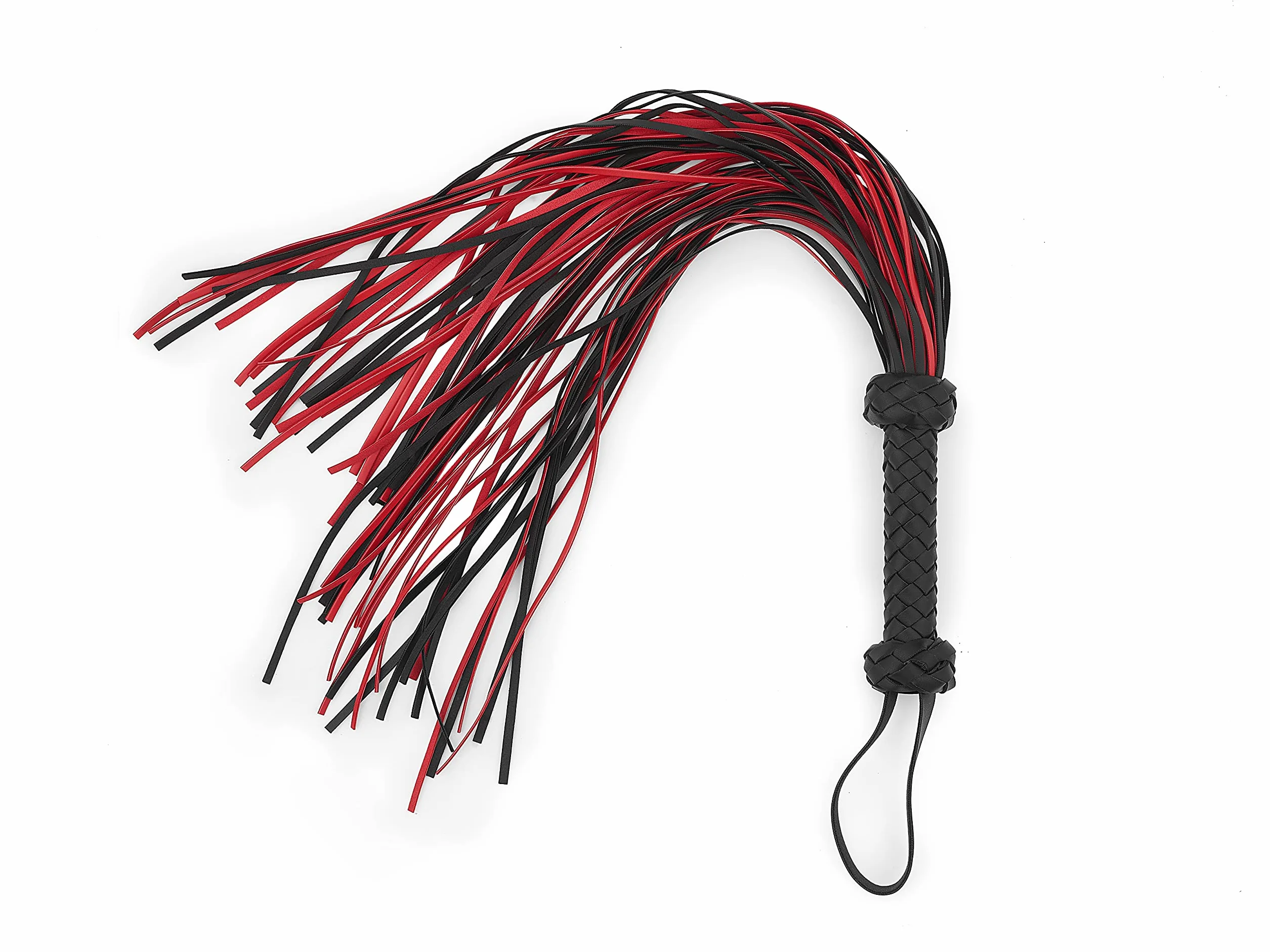 Fusta de Caballo de Cuero Rojo 76 cm - Fusta Ecuestre para Montar