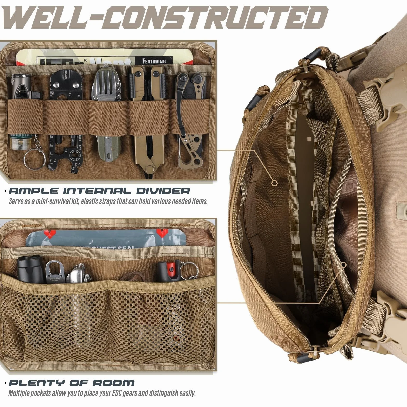 Paquete Plataformas Tácticas para Pecho Hombres Bolsa Correr Bucle Frontal Utilidad Chaleco Entrenamientos