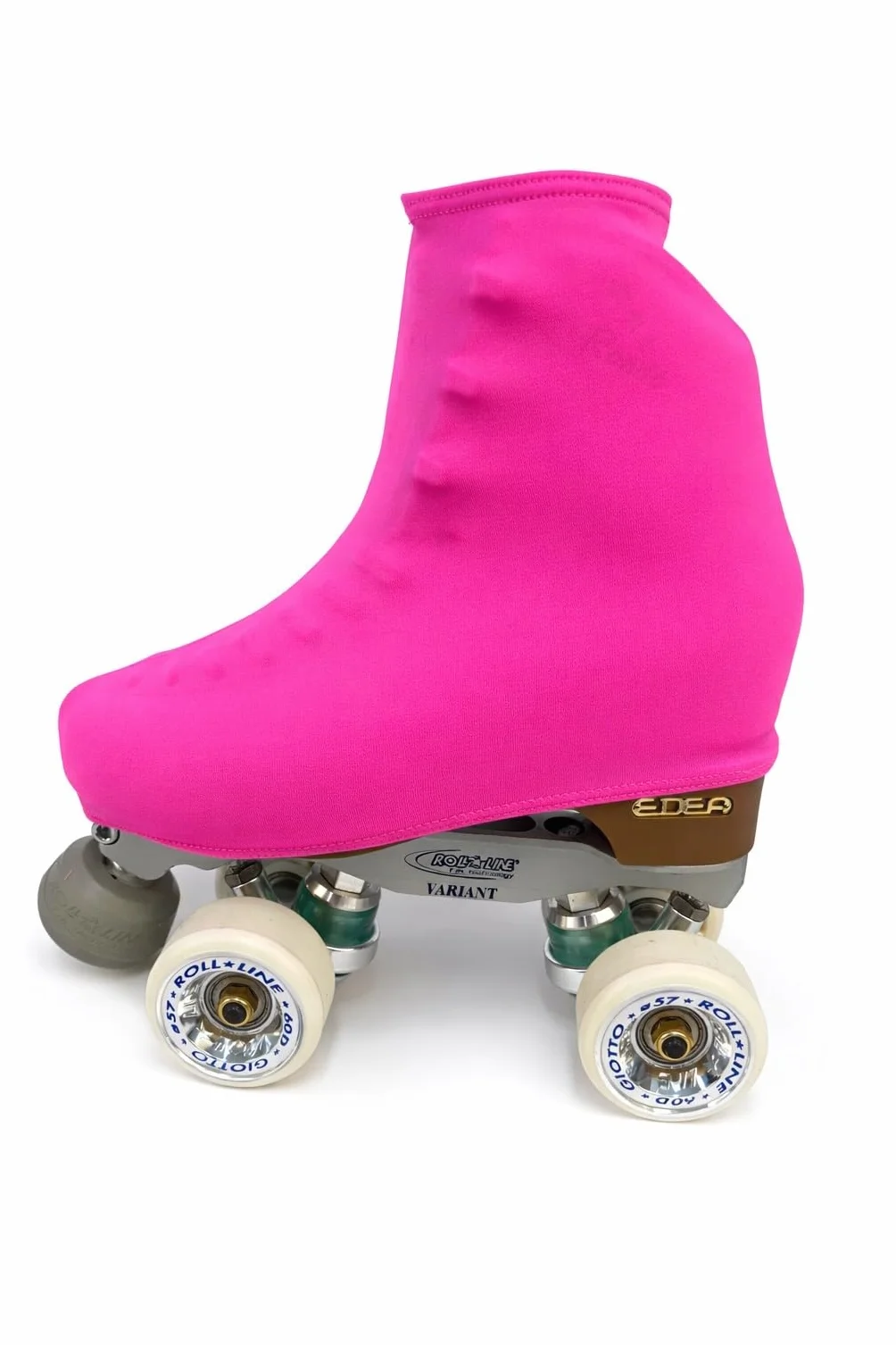 Funda Cubre Patín para Patinaje Hielo Artístico o en Línea 180 Densidad Talla Universal Adulto y Niños Rosa Fluor
