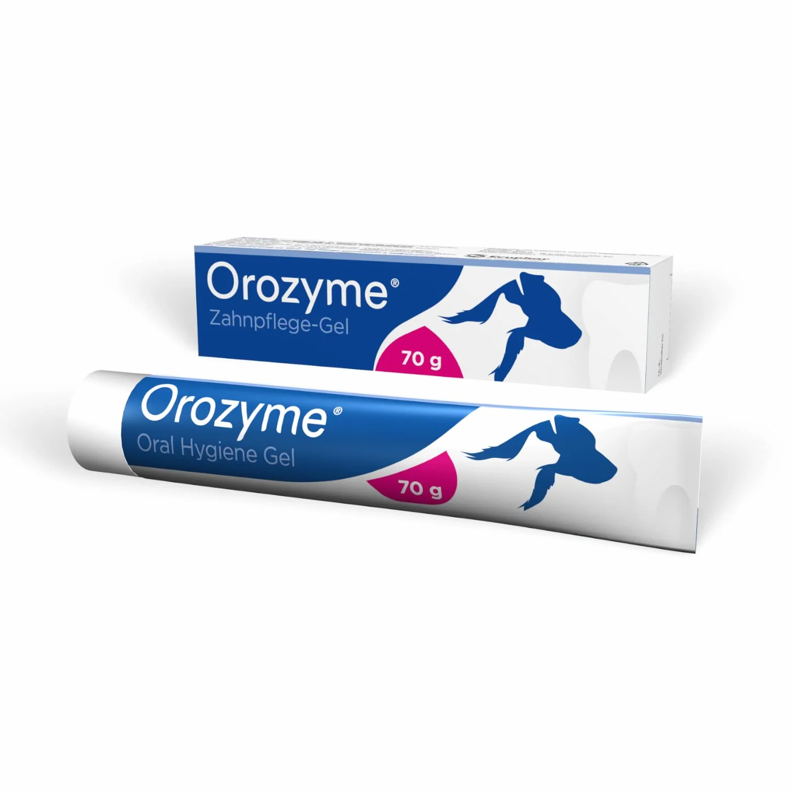 Ecuphar Orozyme Gel dental | 70 g | Gel dental para perros y gatos | Para el cuidado diario de los dientes | Contra la placa, el mal aliento y el sarro