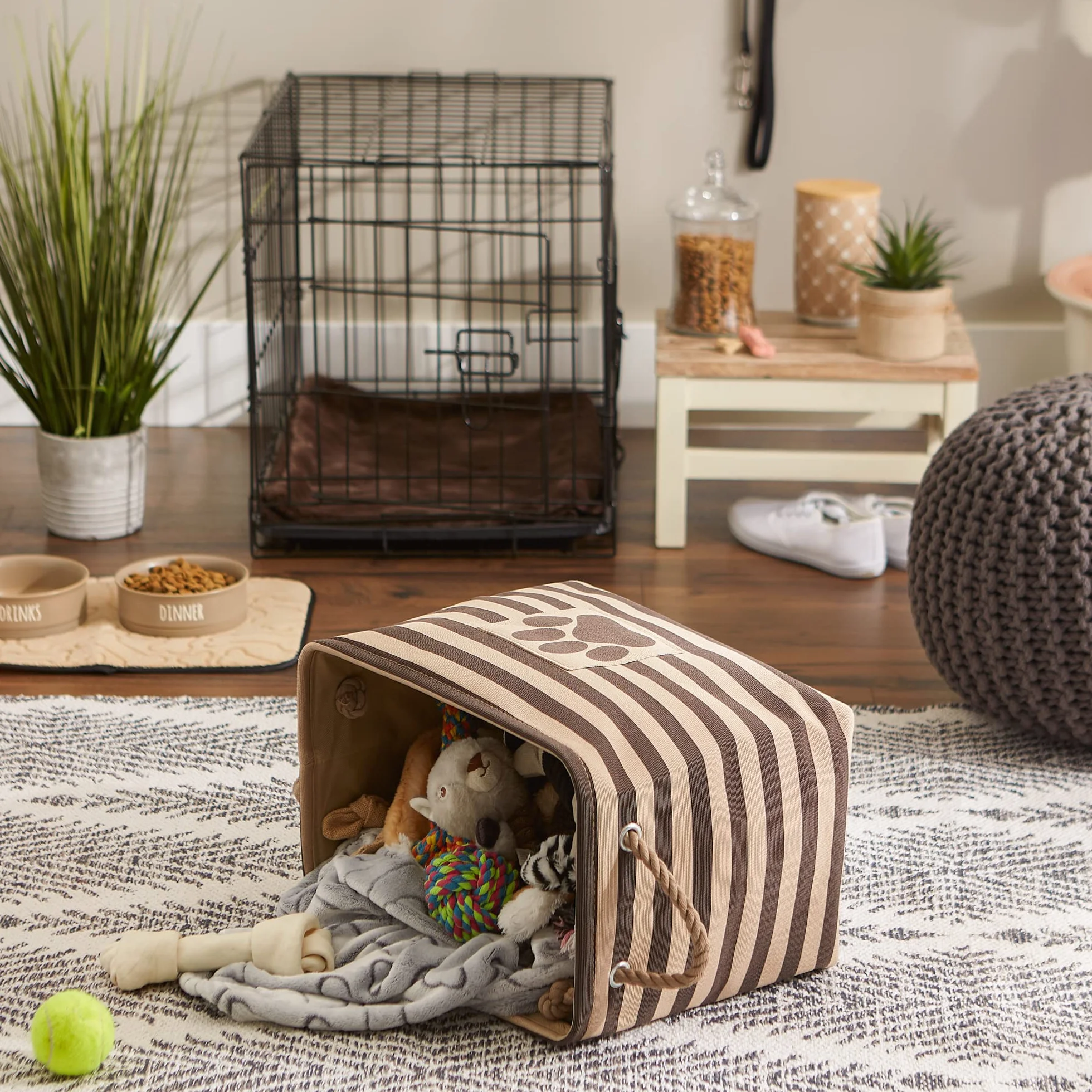 Bone Dry DII - Cesta de Almacenamiento para Juguetes de Mascota, para decoración del hogar y Uso Diario.