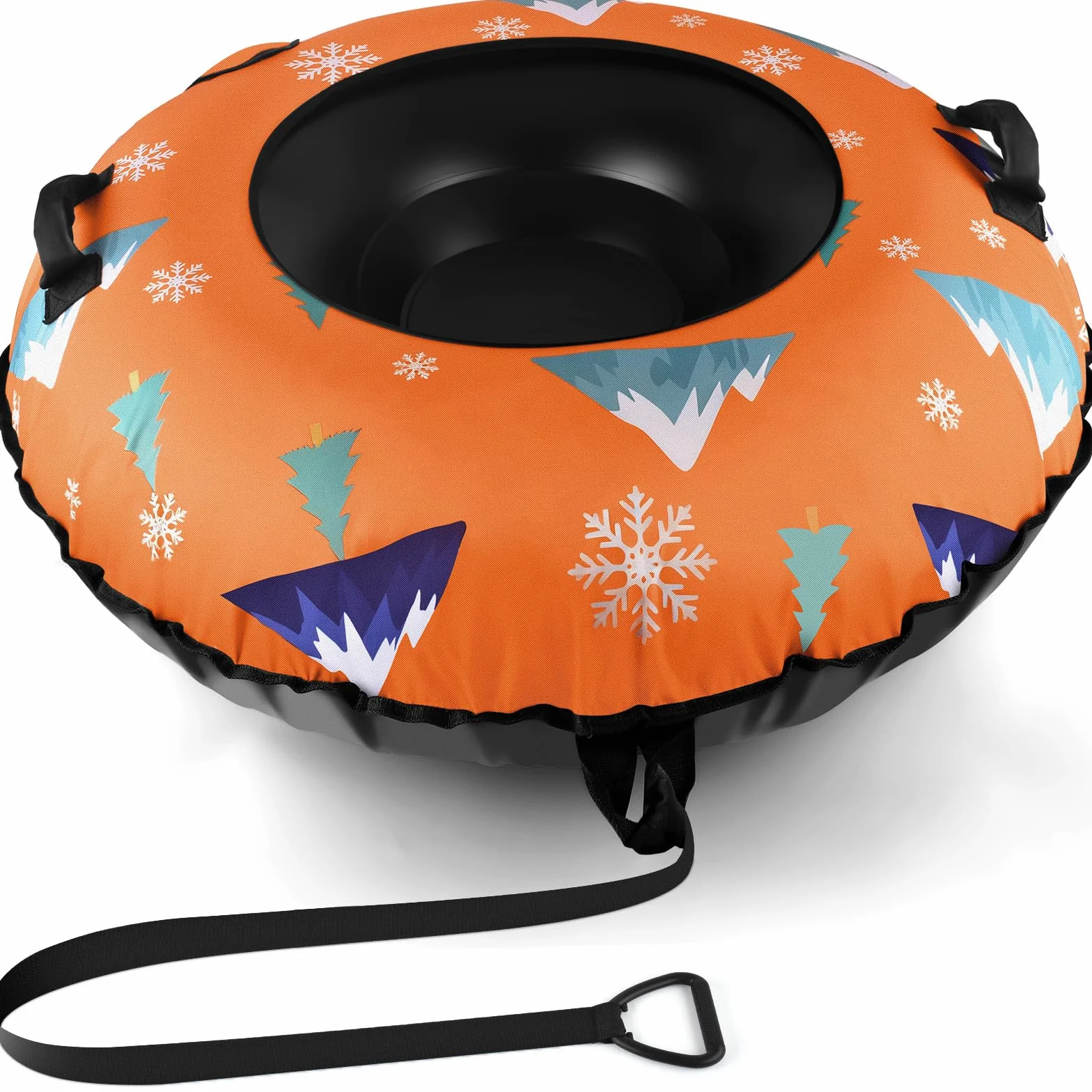 BROTOU Trineo inflable de nieve 120 cm con asas y funda