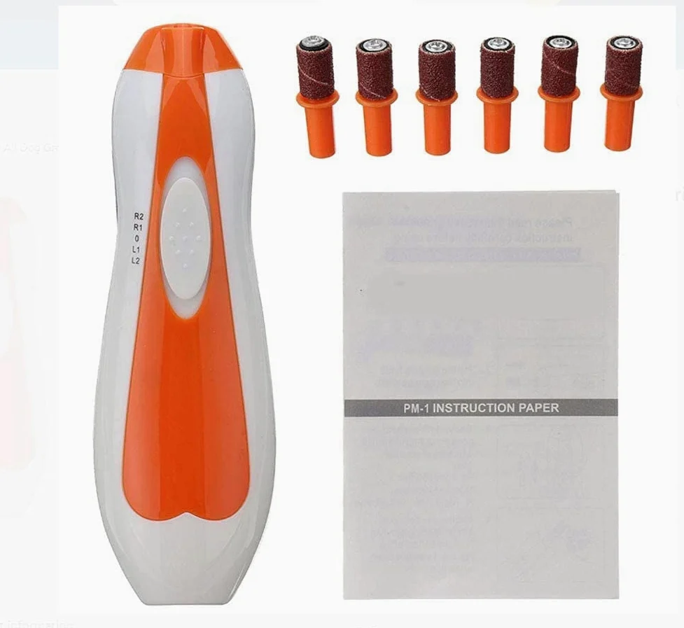 Pet Nail Grinder Papa eléctrica Trimerador Clipper Pequeño Medio Medio Perros Gatos Pequeños Animales Portátiles Patas Sin Dolor Impirt PAWAS Corte de Aseo