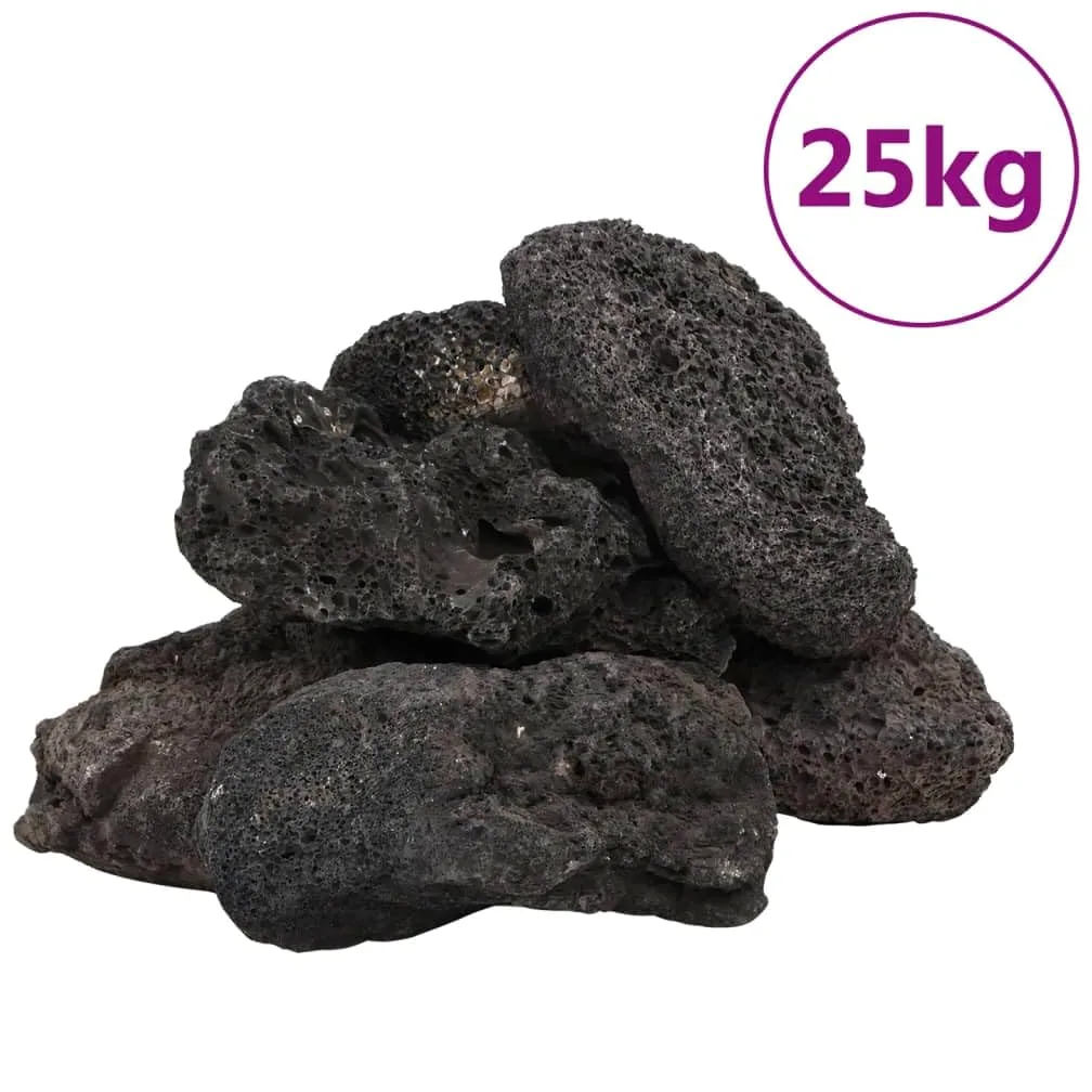 Genérico Rocas volcánicas Negras 25 kg 10-30 cm,Producto para Mascotas y Animales,Productos para Mascotas,Productos para Peces,Decoración de acuarios-3217189
