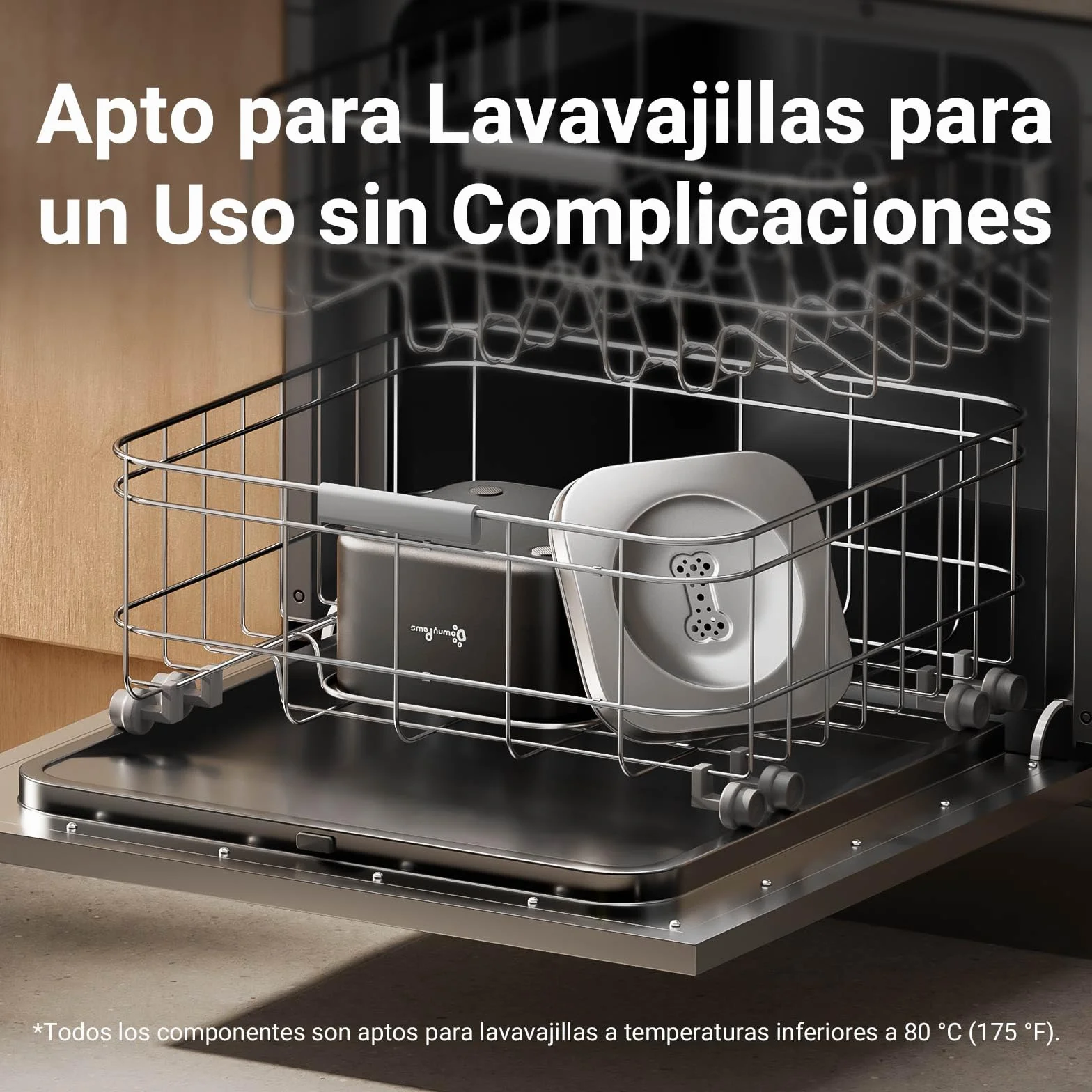 DownyPaws Bebedero Perro antigoteode Acero Inoxidable 3L, Bebedero Antigoteo Perro con Plato Flotante Sellado Integrado, Antipolvo y Antideslizante, Bebedero Perro Fomenta Beber Lentamente (Negro)