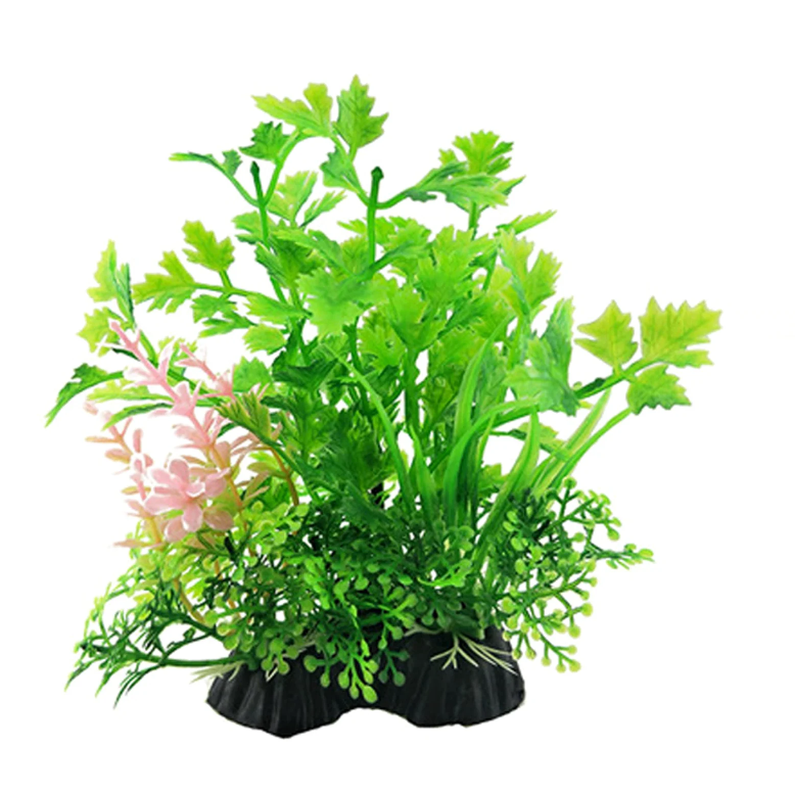 Césped Artificial de imitación Agua for Acuario, decoración subacuática, 3 Piezas