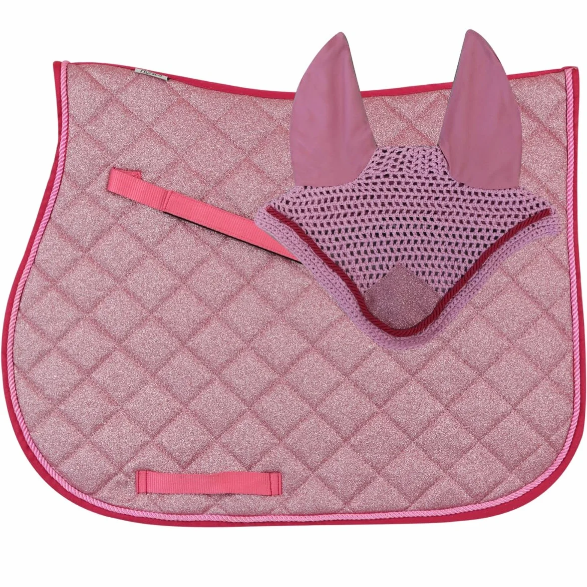 Horses Juego de sillín para caballo + gorro brillante, estilo y comodidad para tu caballo de Tosoni Selleria