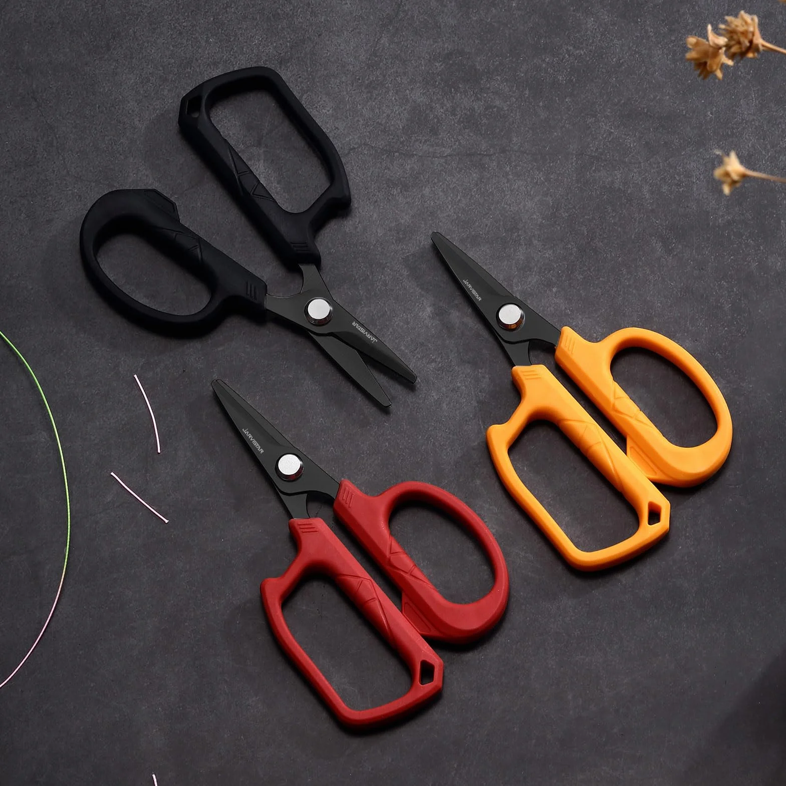 JARVISTAR Tijeras de Pesca 12cm Acero Inoxidable para Agua Salada y Dulce