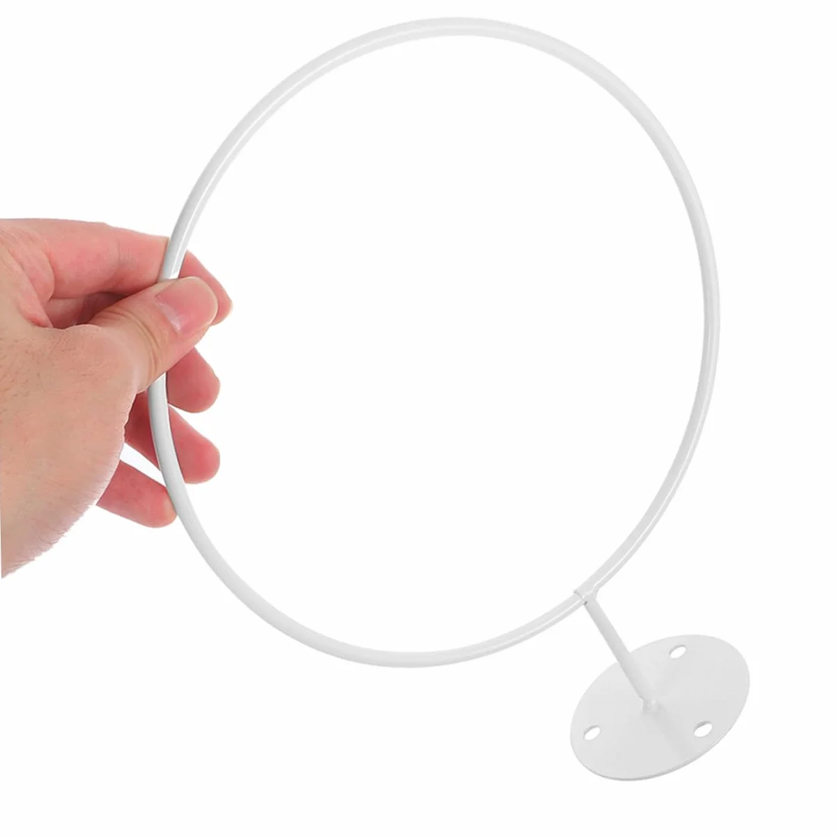Soporte Multifuncional de Pared para Balones de Fútbol y Voleibol Paquete de 4 Hierro Blanco