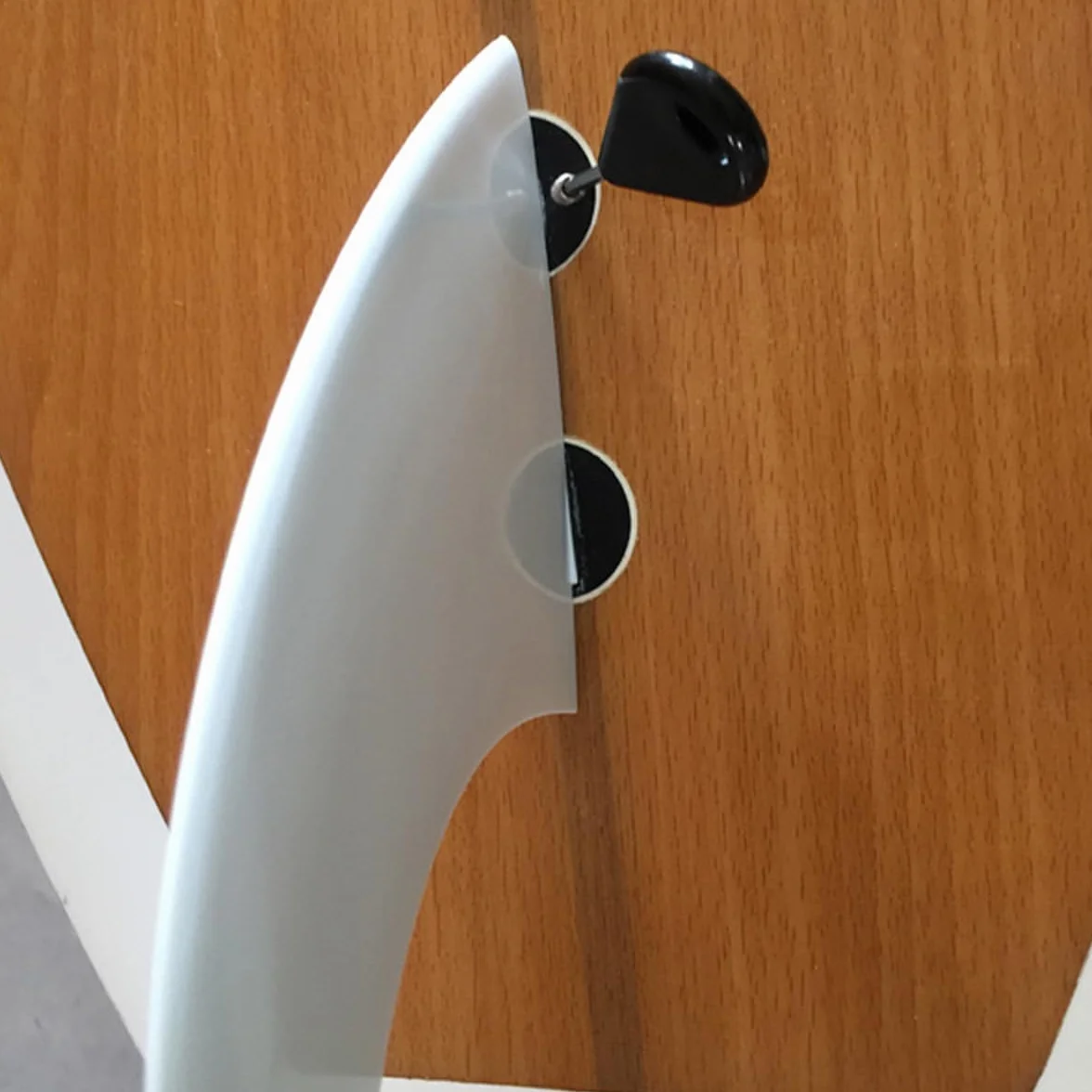Namvo Juego de 3 aletas de plástico para tabla de surf G5 blanco