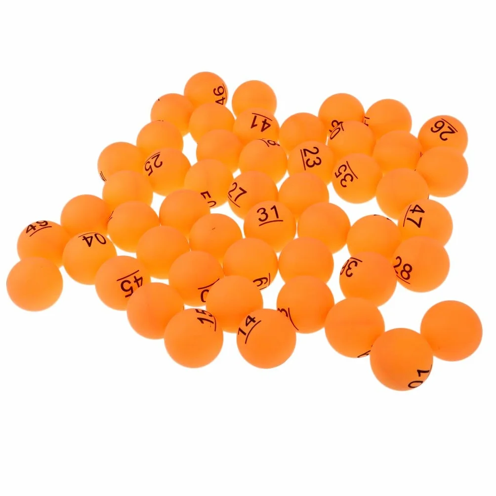 Ping Pong Balls 50 Unidades Lotería Bingo Juego