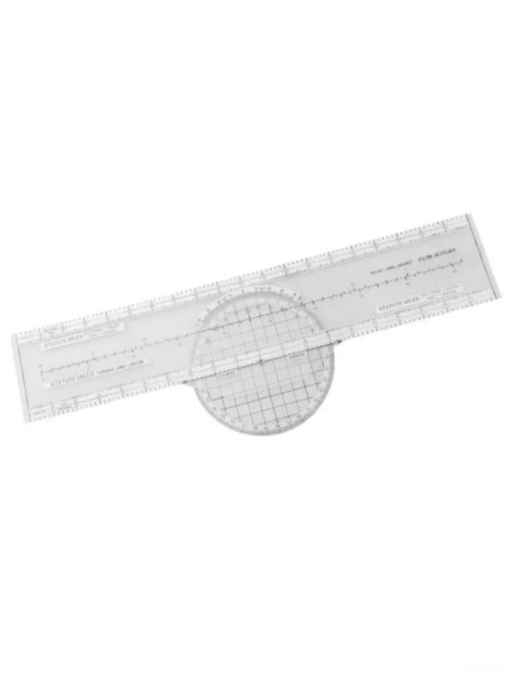 Para Pilot CRP-1 Plotter de aviación regla deslizante navegación 360 grados 4 escalas VFR