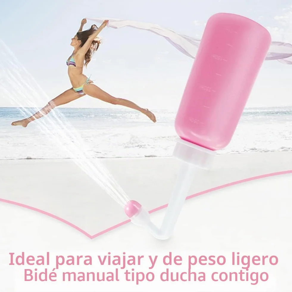 Bidet Portatil 350ml Botella Perineal Postparto con Tasche Impermeabili