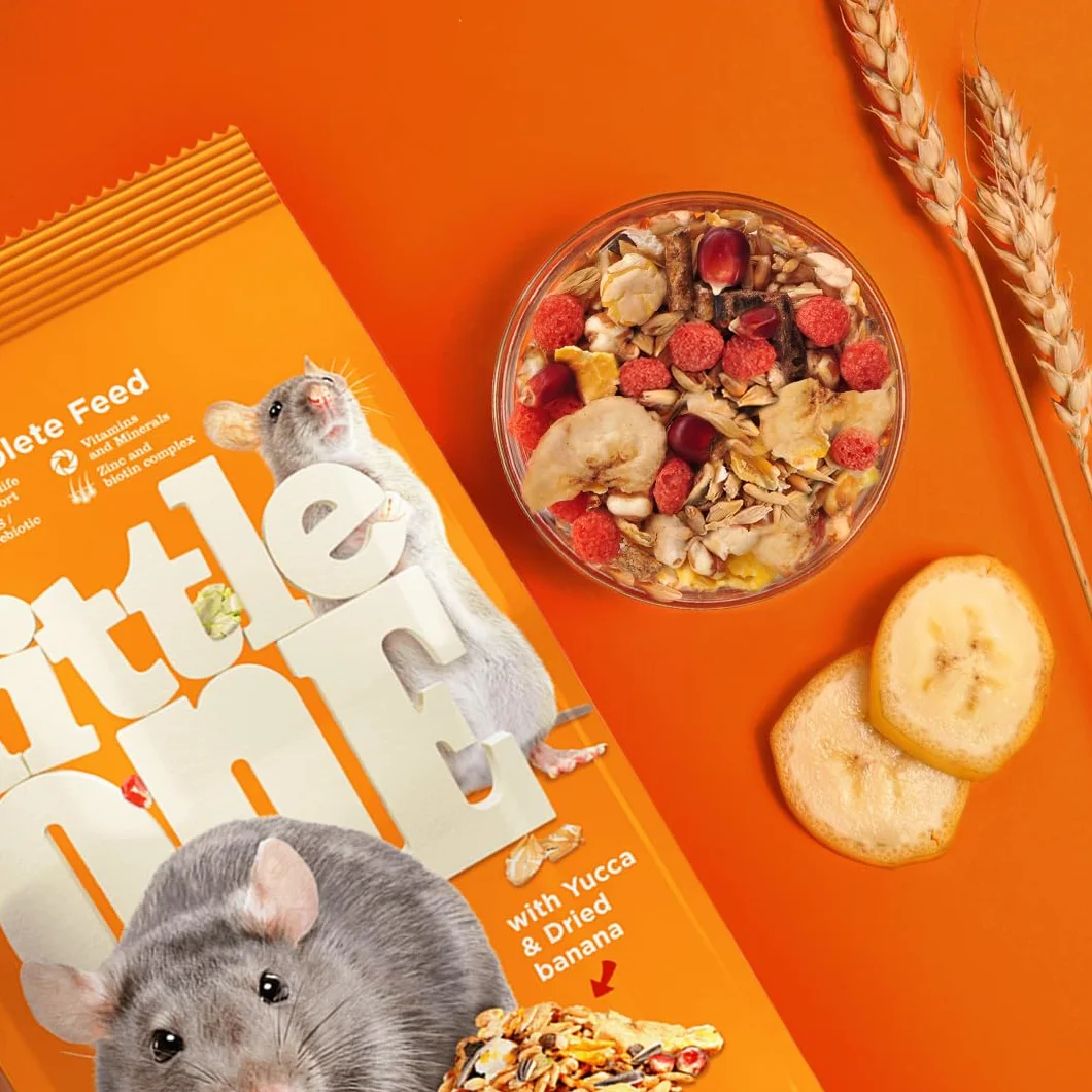 Little One Ratas | 400 g | Alimento Completo para Ratas | Contiene proteínas y carbohidratos | con minerales y vitaminas | Composición equilibrada y nutritiva