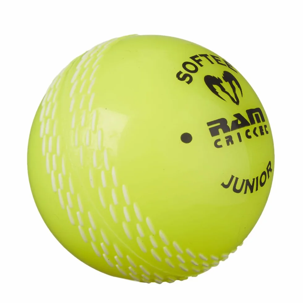 Ram Cricket Softee Pelota de Entrenamiento Amarillo 6 Unidades
