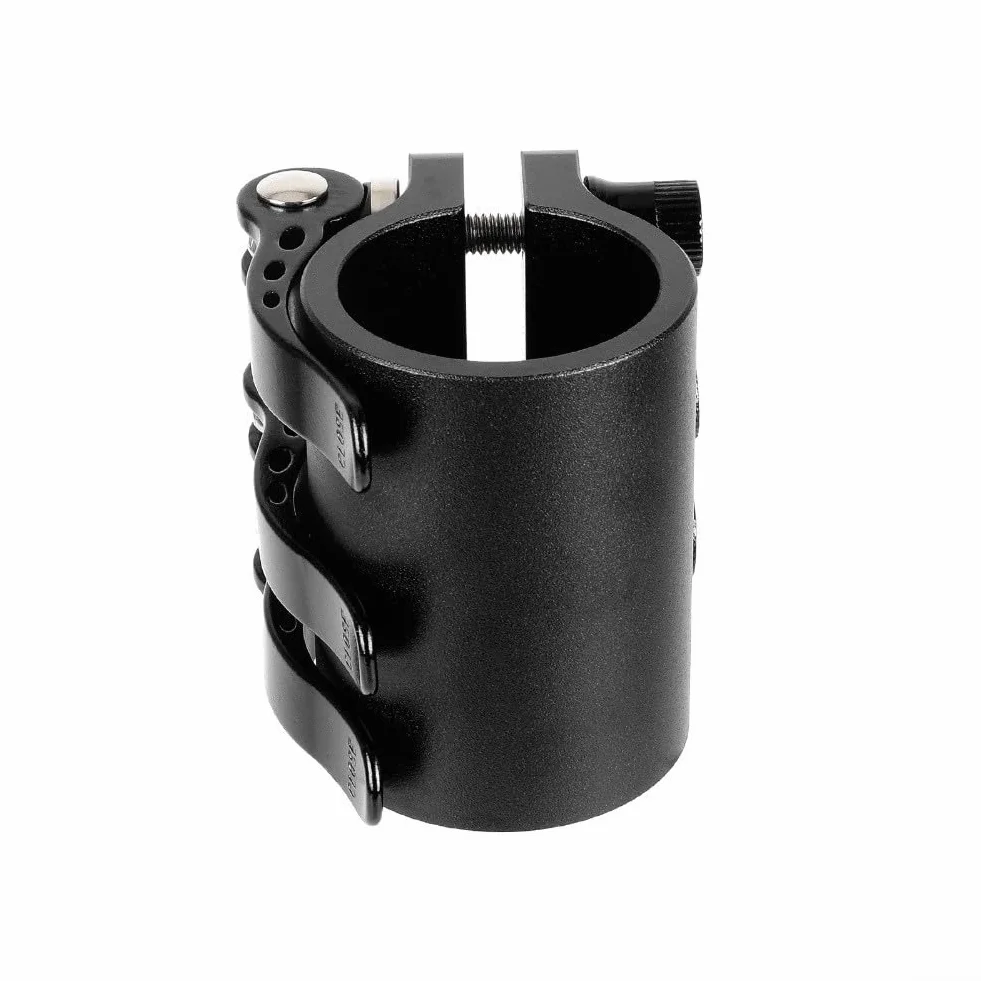 Clip de abrazadera de bloqueo de aleación de aluminio reforzado para Kaabo Mantis10 Scooter Pole (negro)