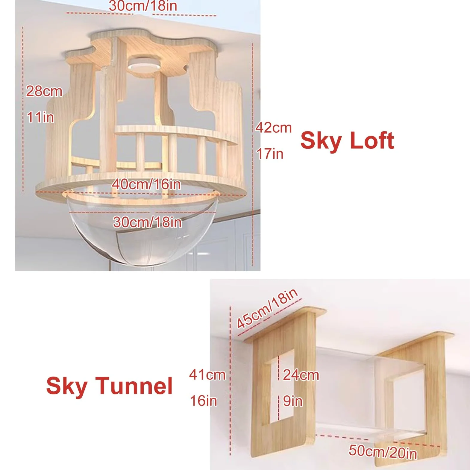Estantes de Pared para Gatos, Estanterías para Gatos, Gatos Pared, Juego de Muebles de Pared, Estantes de Techo para Gatos, con 1 Nido para Gatos y 1 Túnel para Gatos