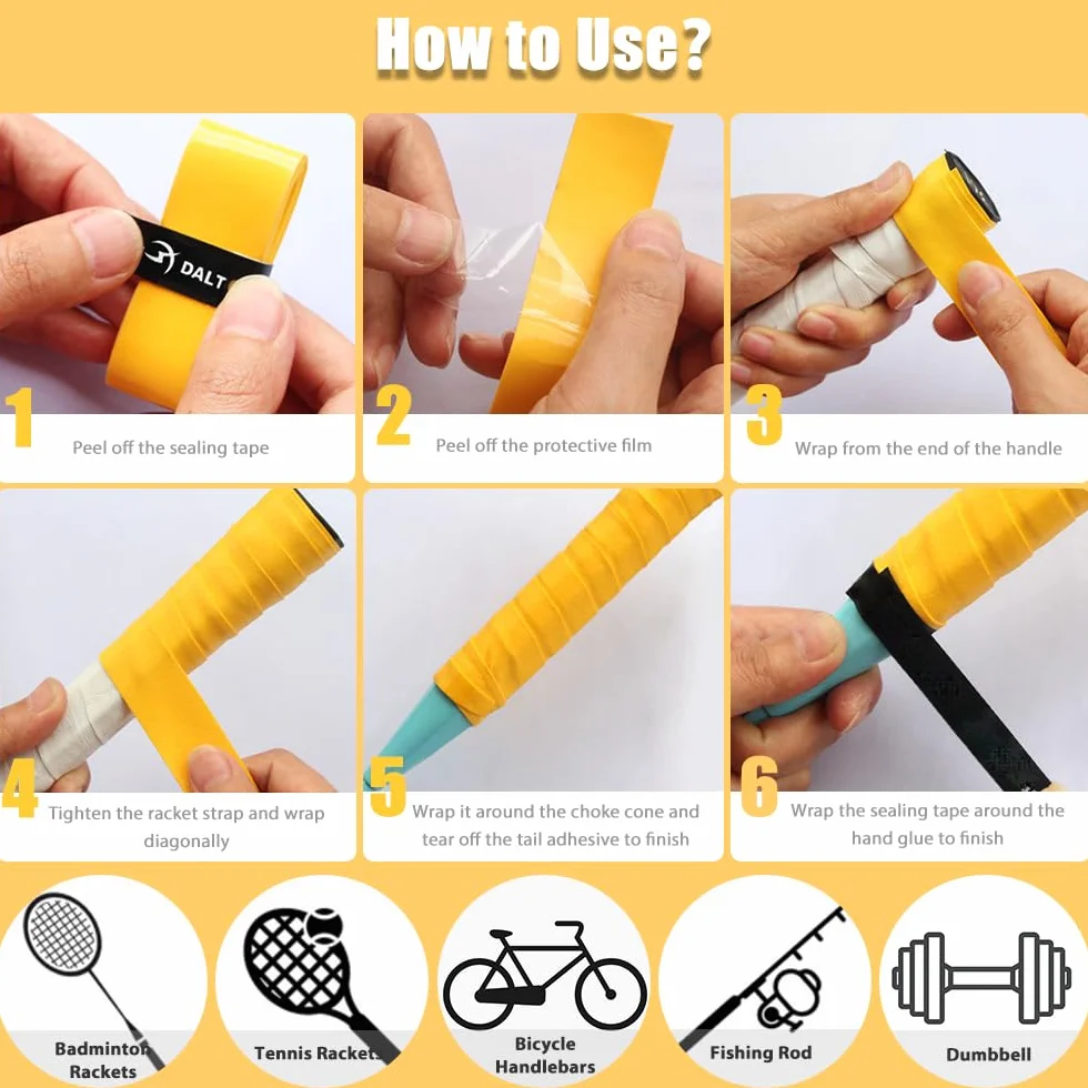 Empuñadura de Raqueta de Repuesto Overgrip Antideslizante Mango Absorbente Perforado para Tenis/Bádminton/Squash