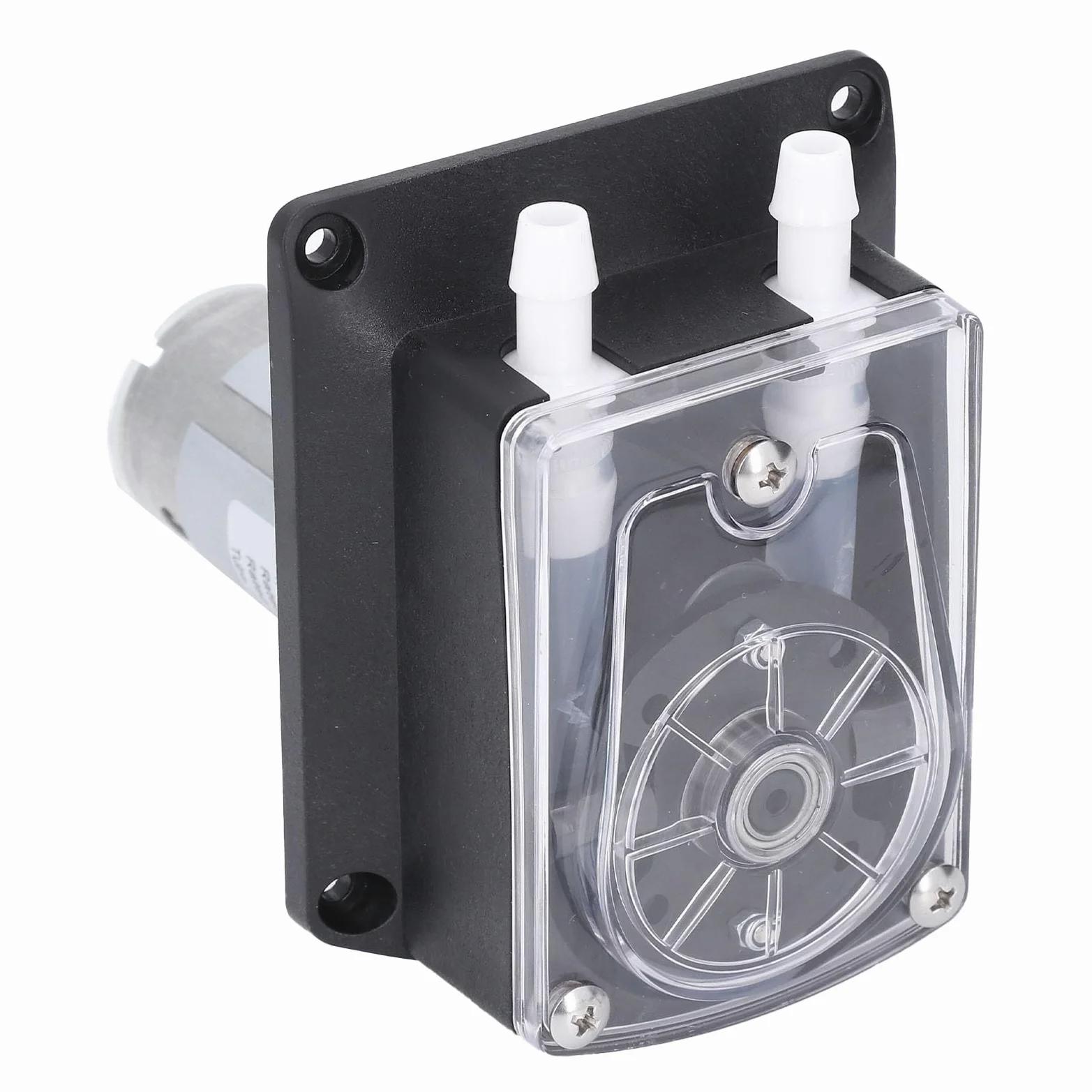 Dpofirs Bomba Dosificadora Peristáltica de Doble Cabezal, Bomba de Líquido de Alto Flujo de 1500ml/min DC12V para Lavadoras, 1 Peristáltica de 12V DC